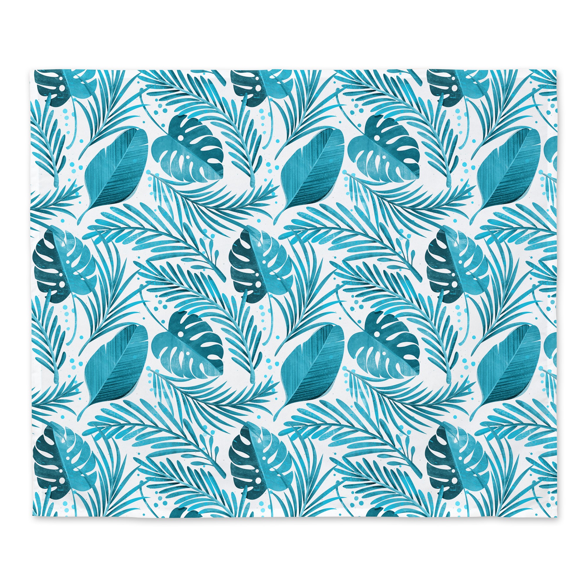 Blue Leaves Print 30x40 Tapestry