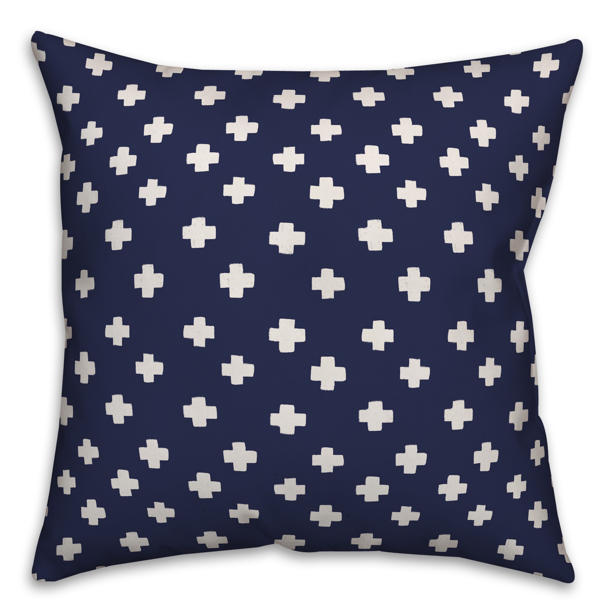 Crosses in Blue Pillow