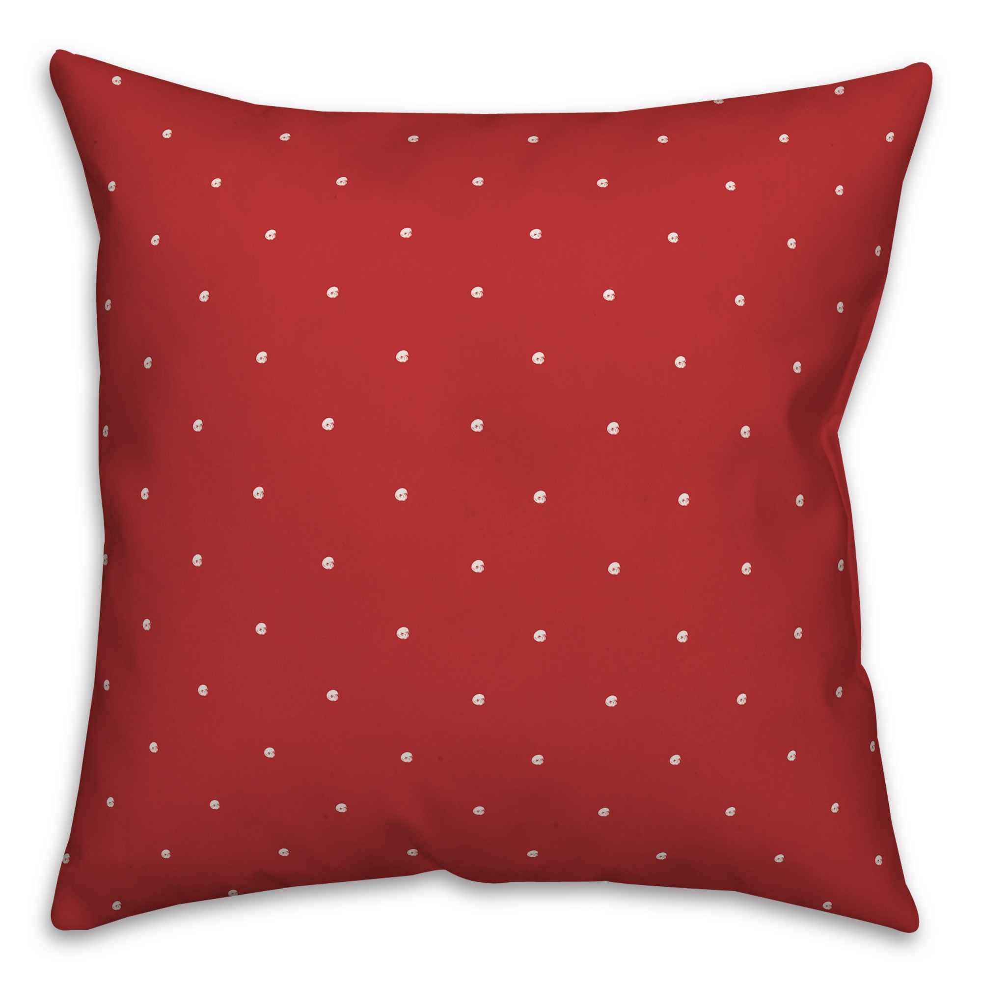 Dots in Red Pillow
