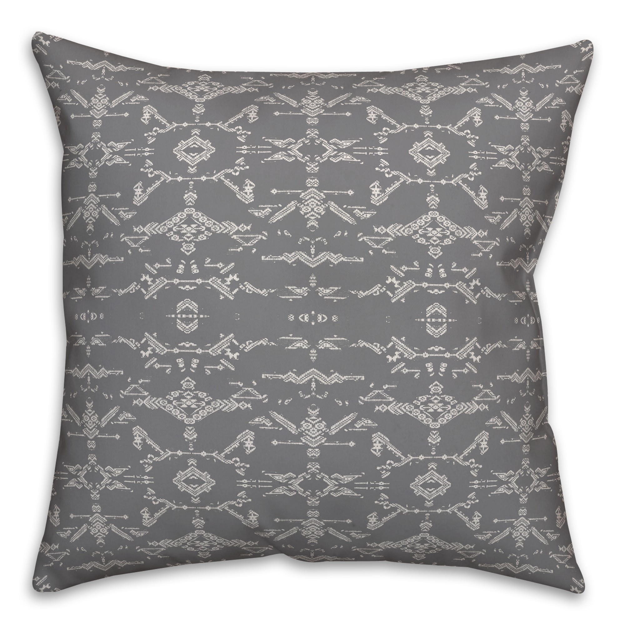 Faded Snakeskin in Gray Pillow