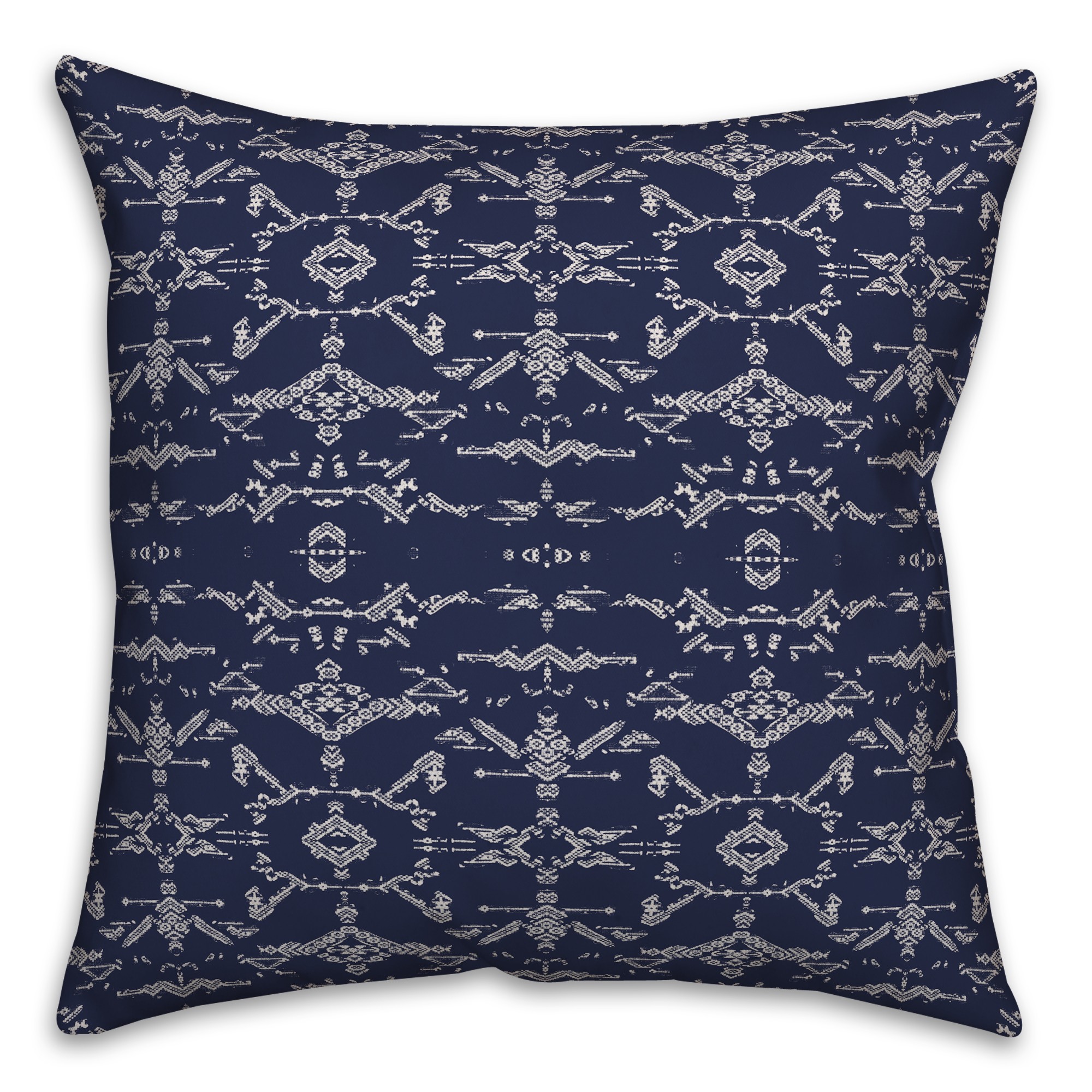 Faded Snakeskin in Blue Pillow