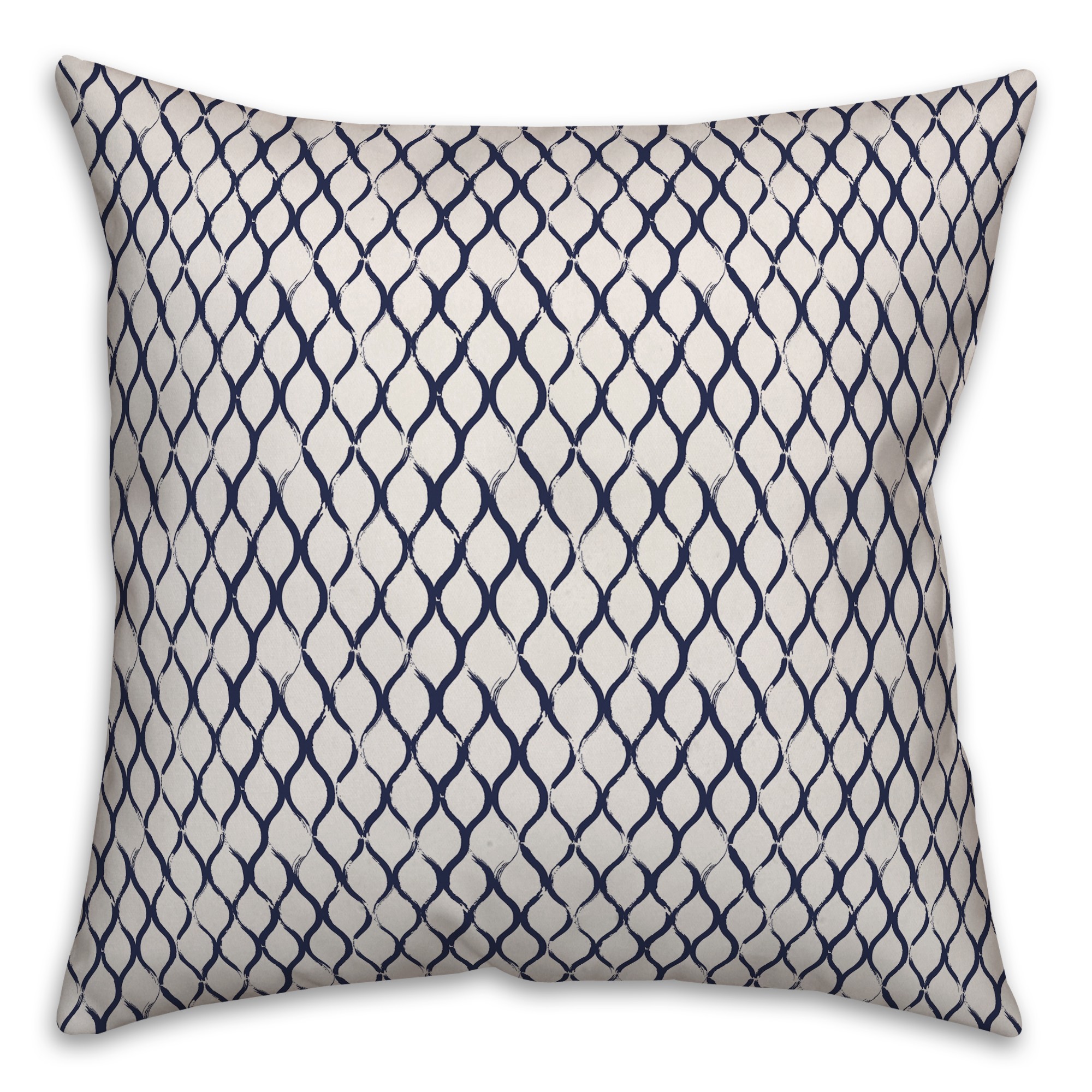 Fishnet in Blue Pillow