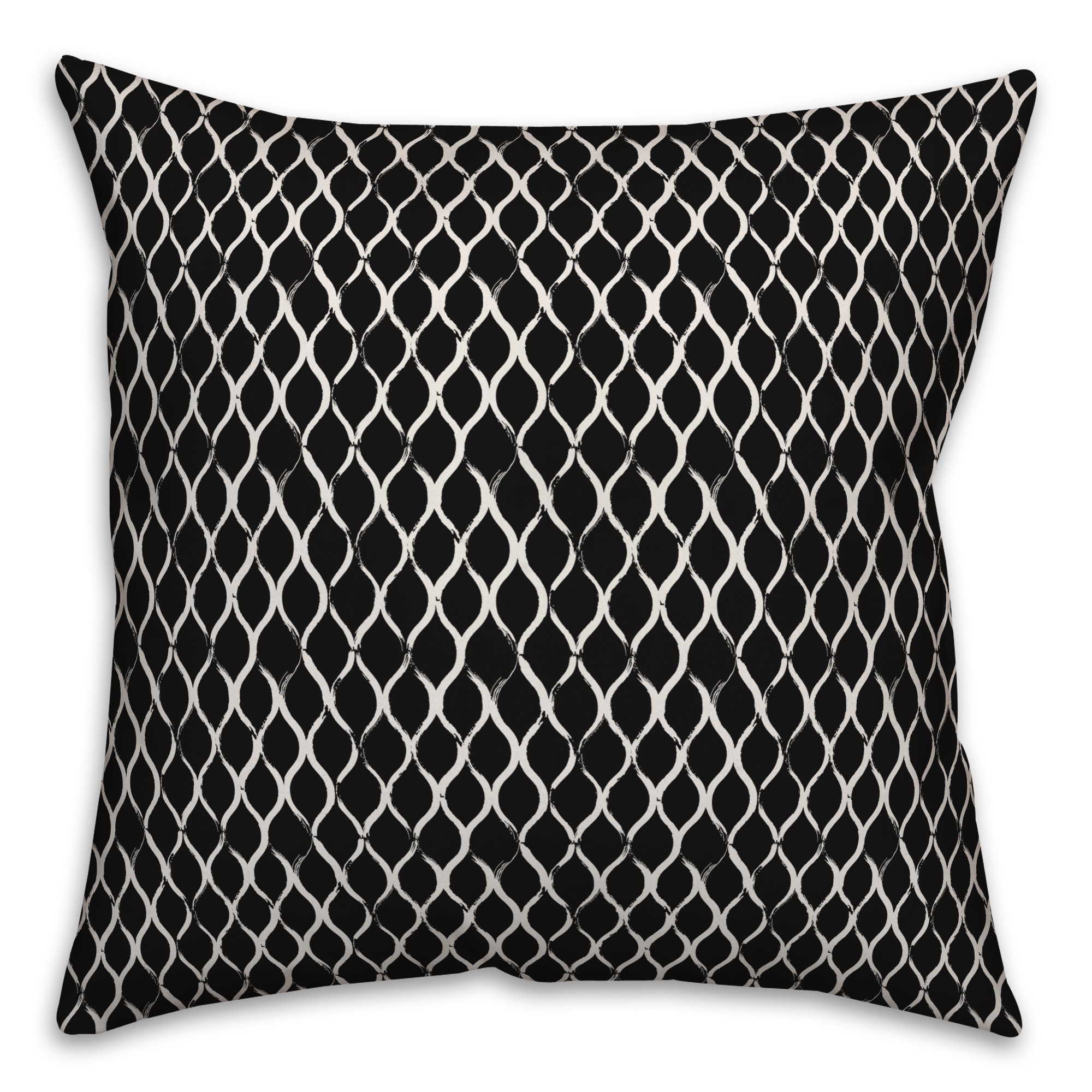 Fishnet in Black Pillow