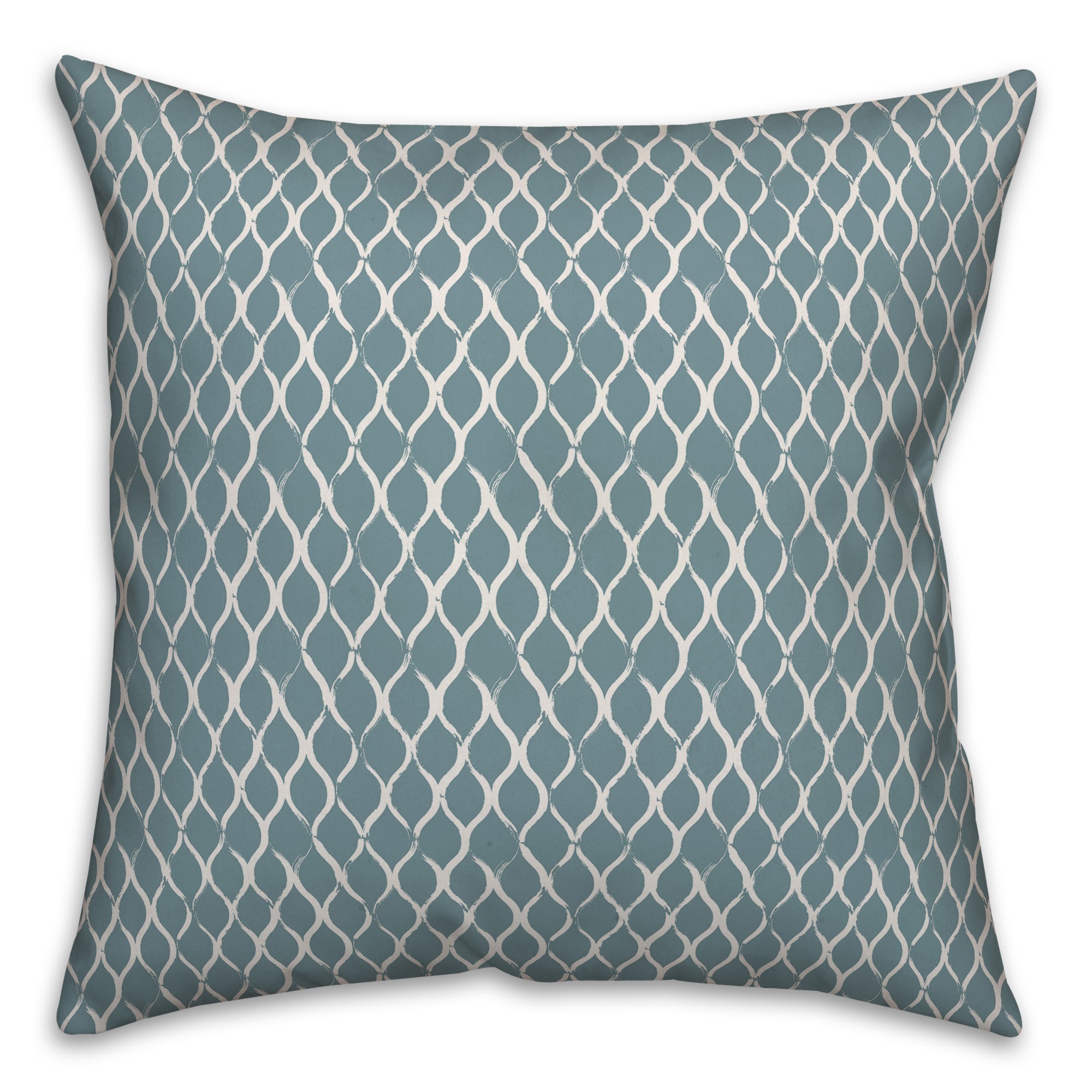 Fishnet in Blue Pillow