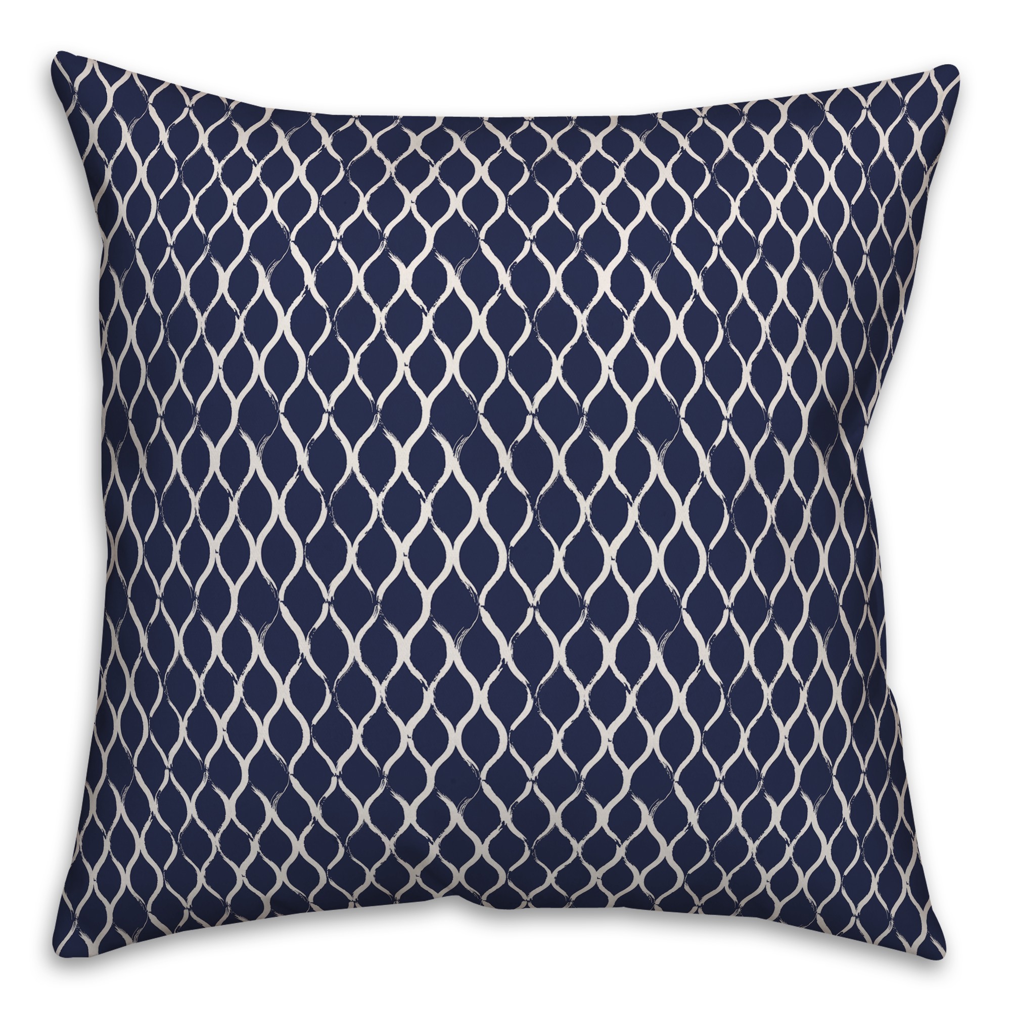 Fishnet in Blue Pillow