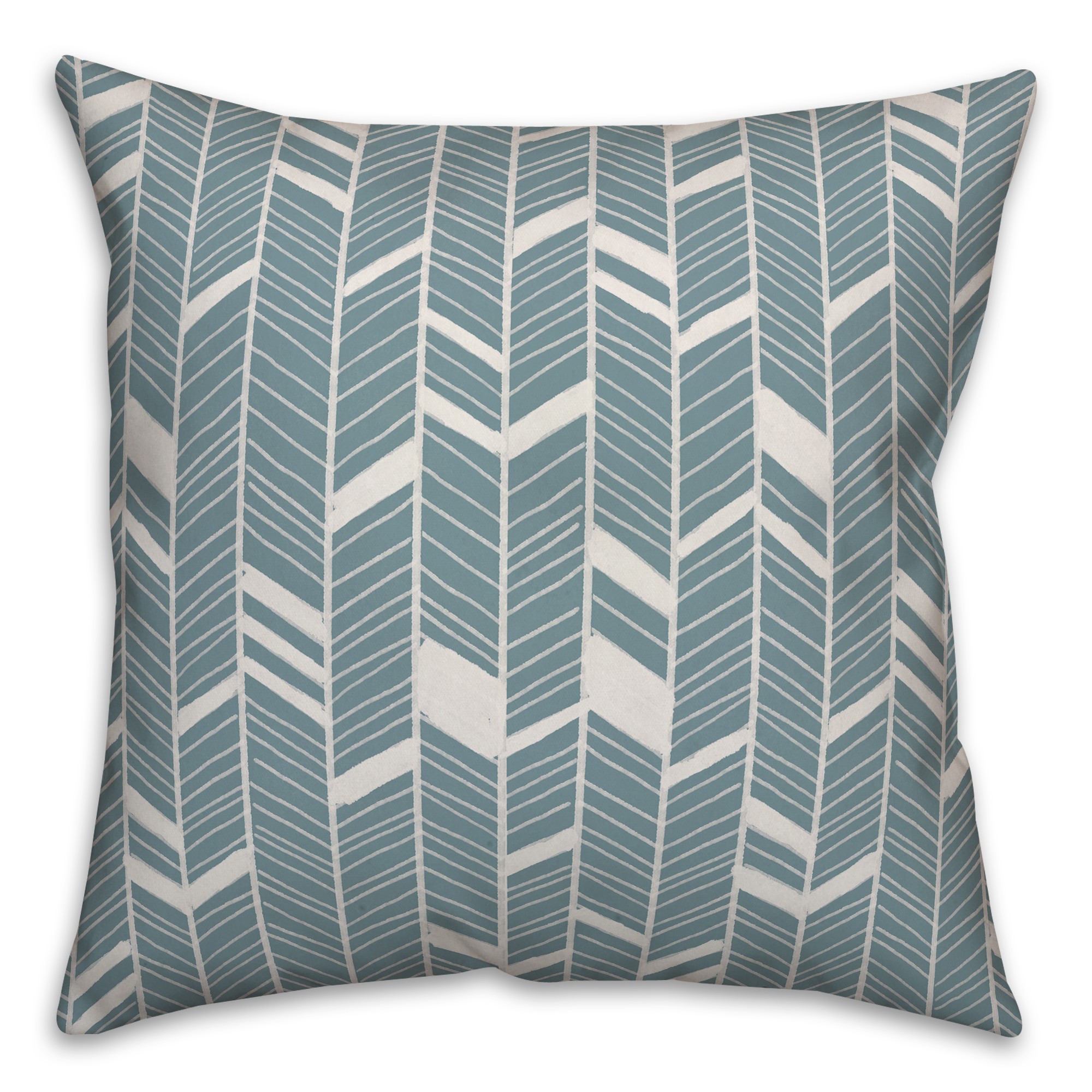 Chevron in Blue Pillow