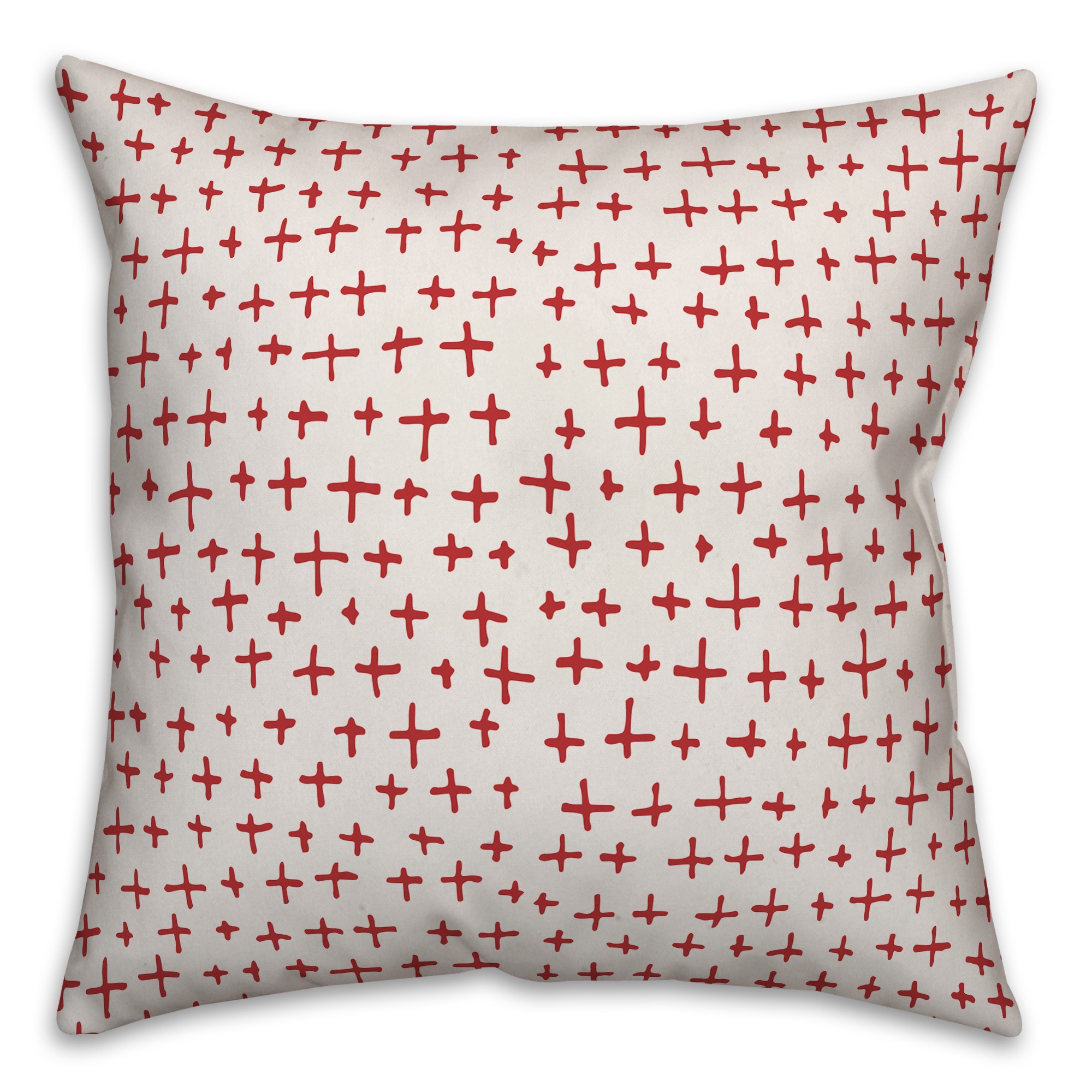 Plus in Red Pillow