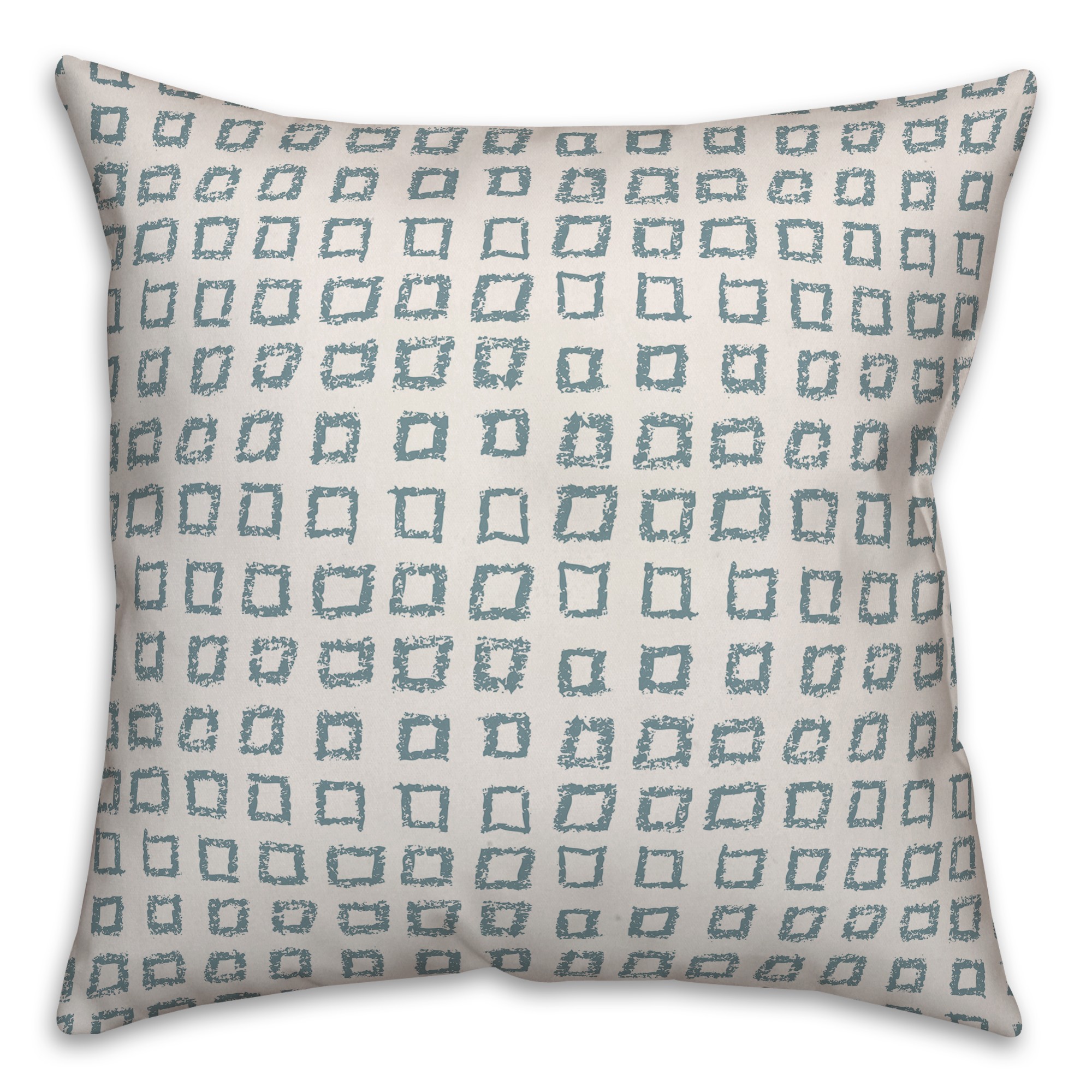 Squares in Blue Pillow