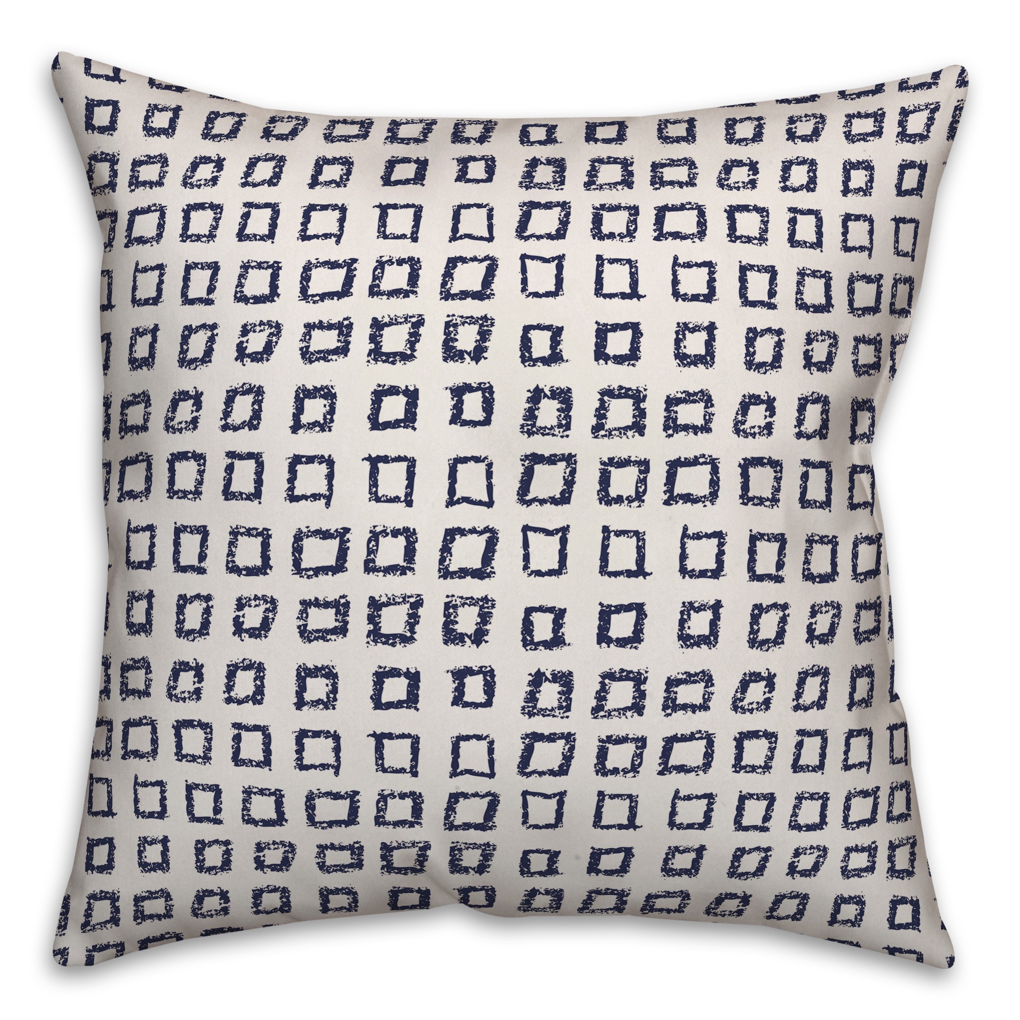 Squares in Blue Pillow