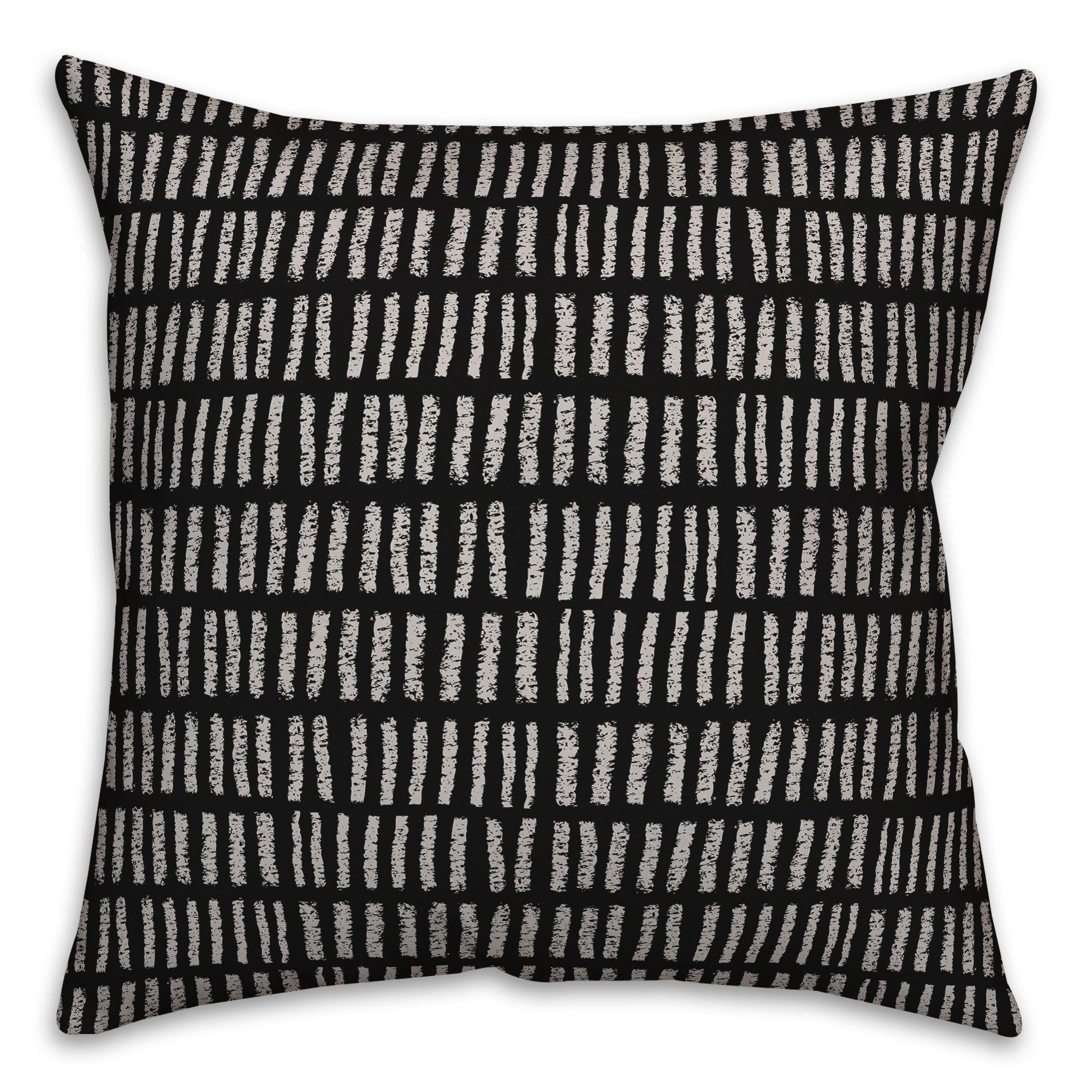 Tallies in Black Pillow