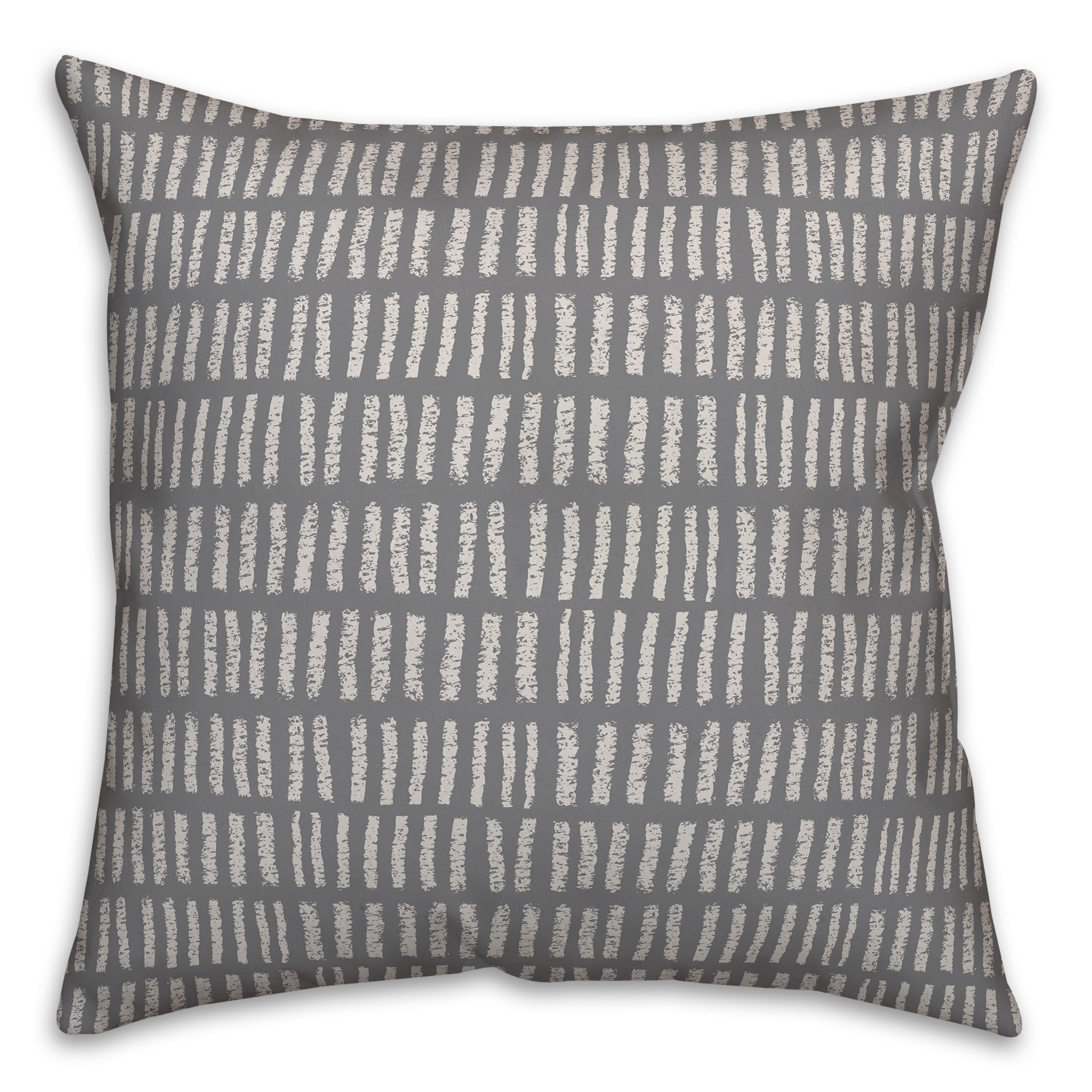 Tallies in Gray Pillow
