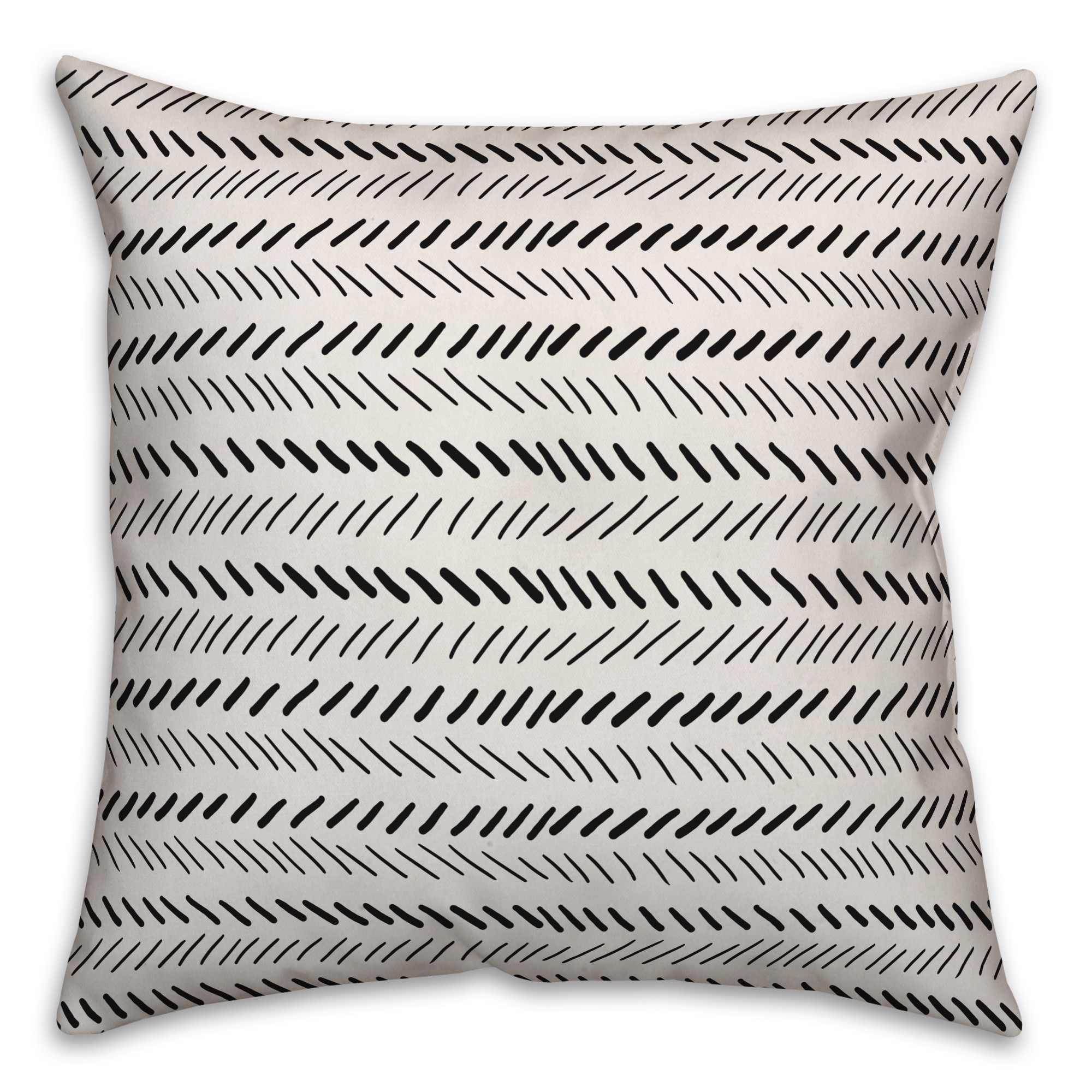 Hatches in Black Pillow