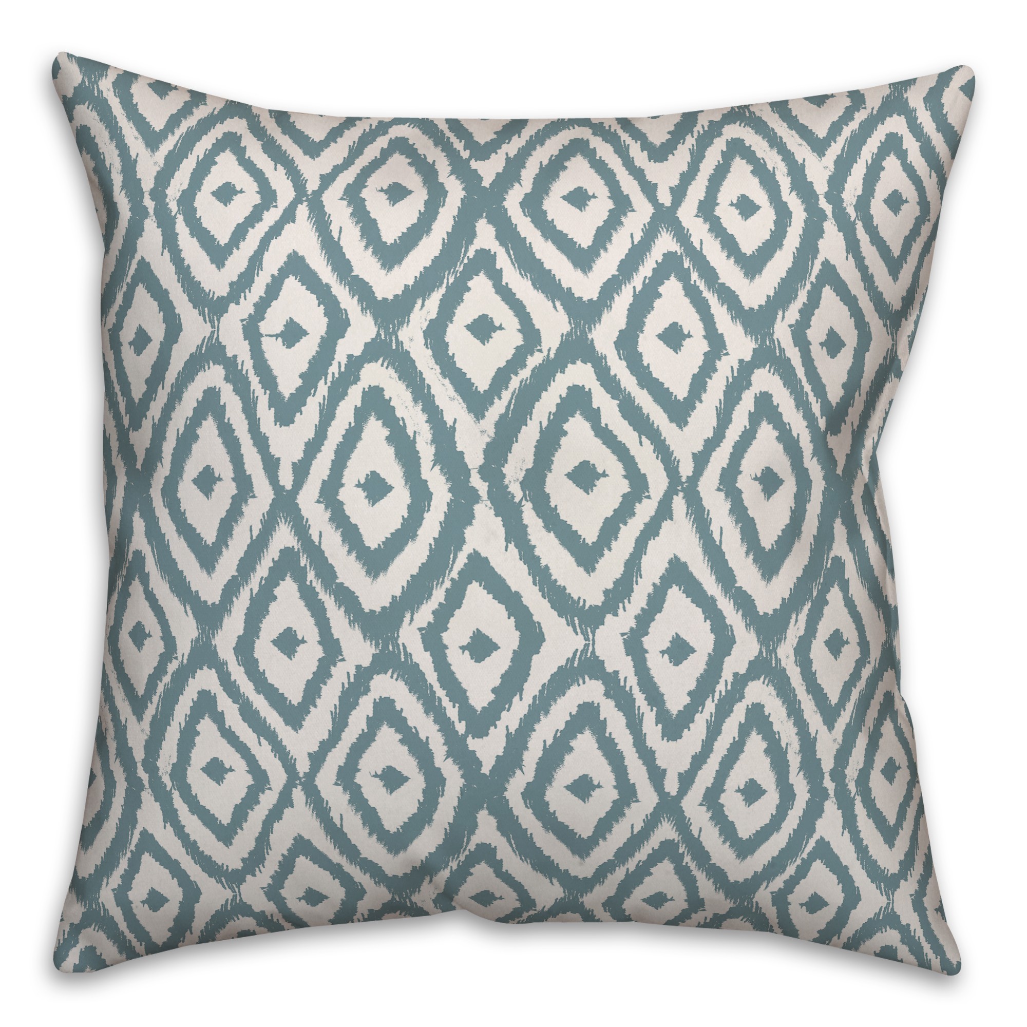 Ikat in Blue Pillow