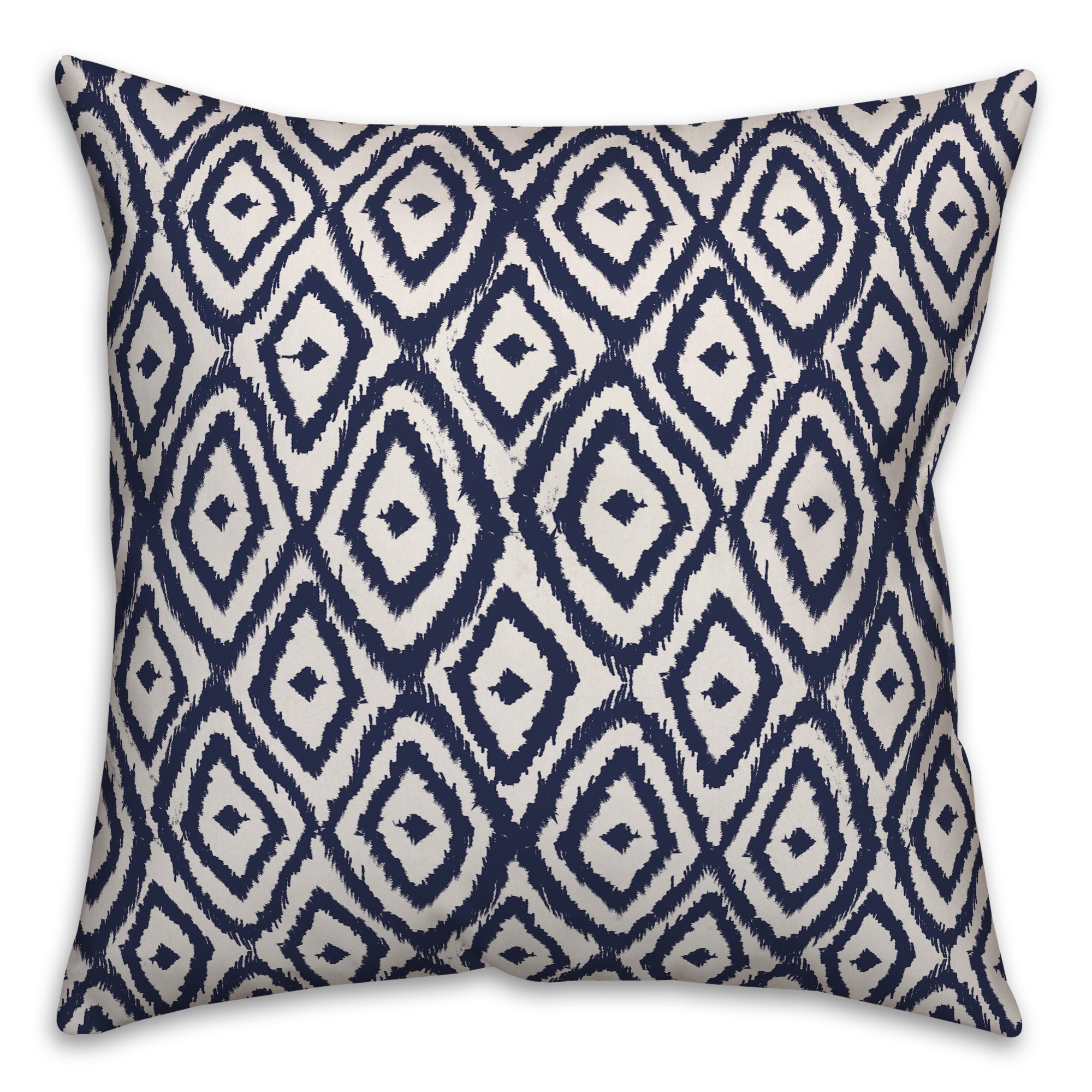 Ikat in Blue Pillow