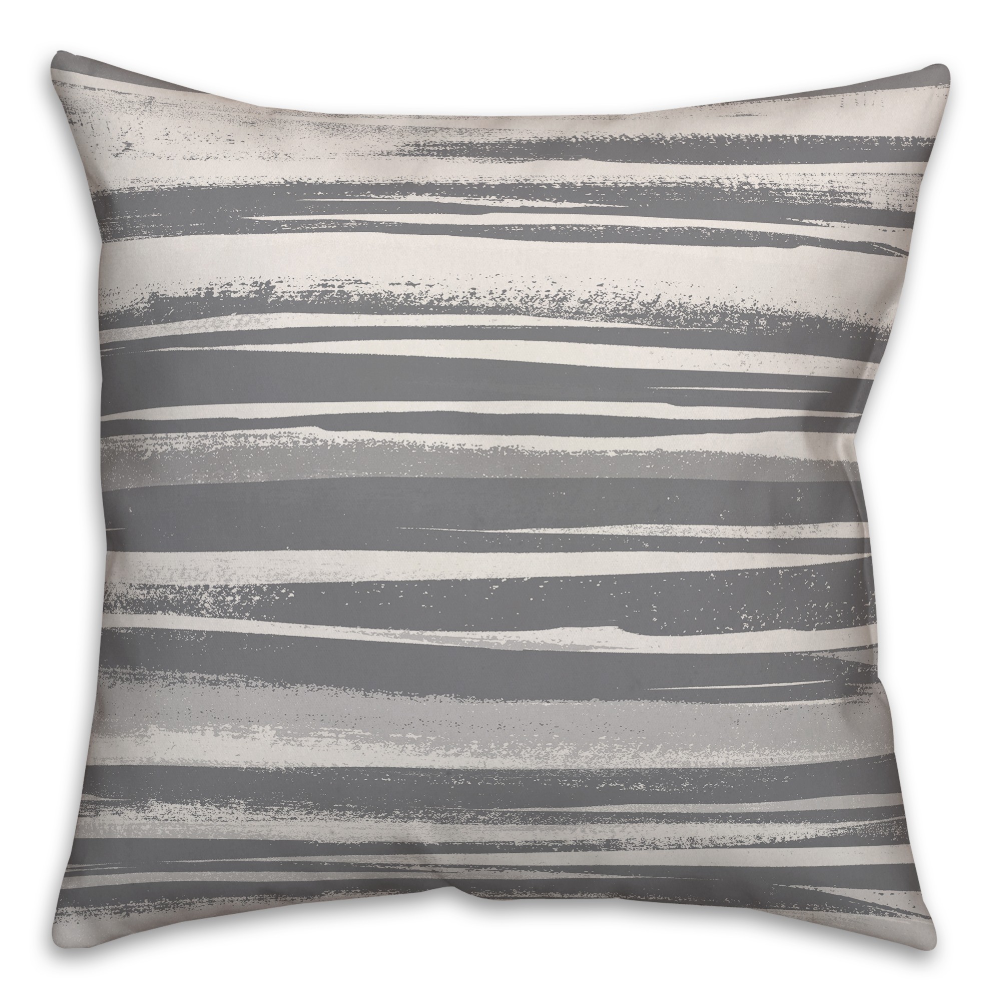 Ink Stripes in Gray Pillow