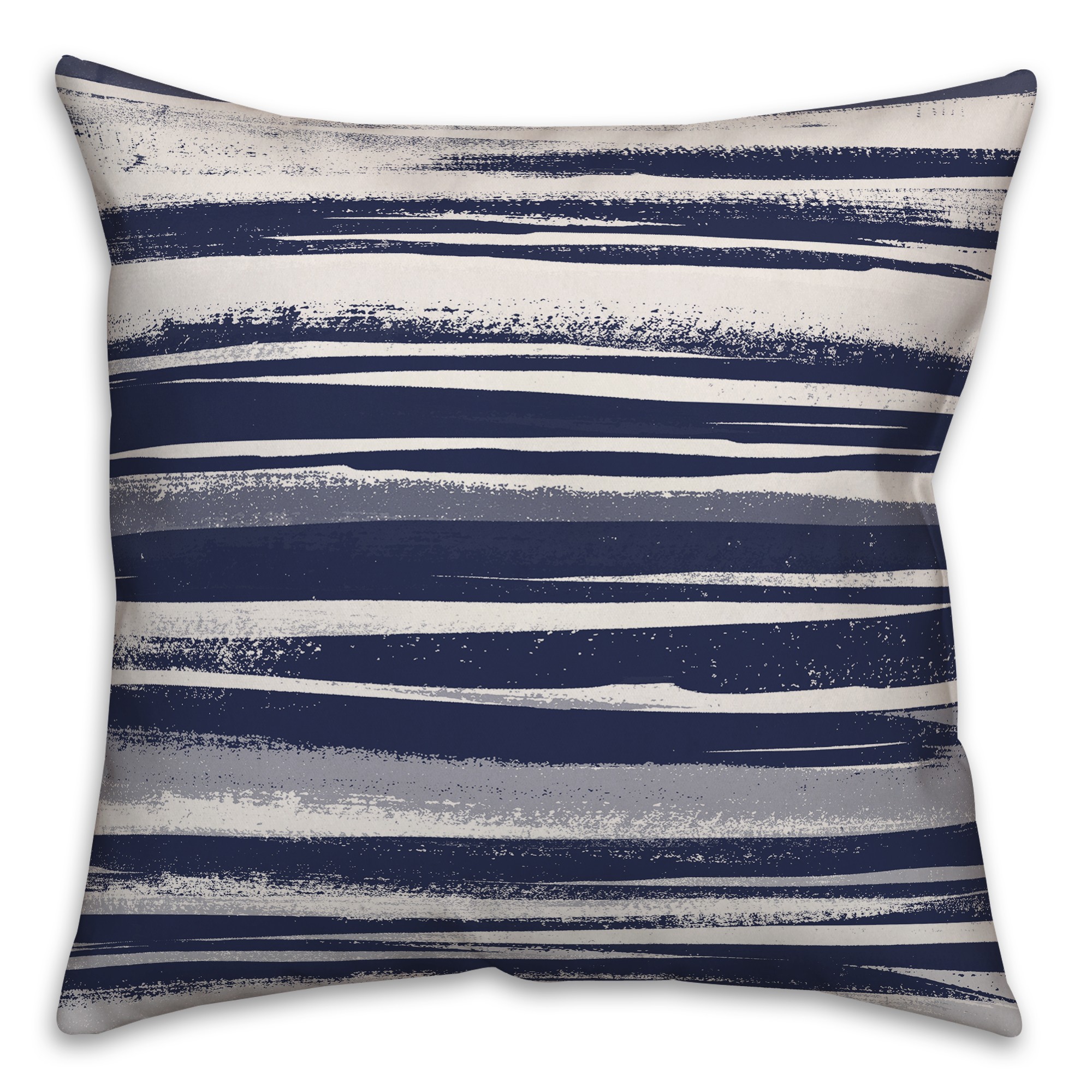 Ink Stripes in Blue Pillow