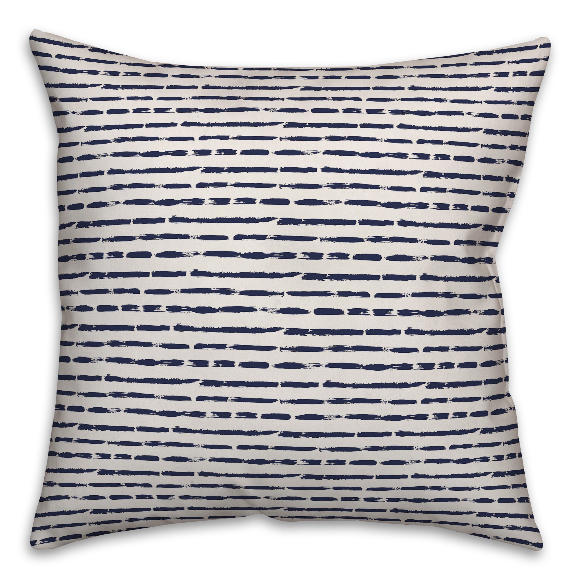 Ink Strokes in Blue Pillow