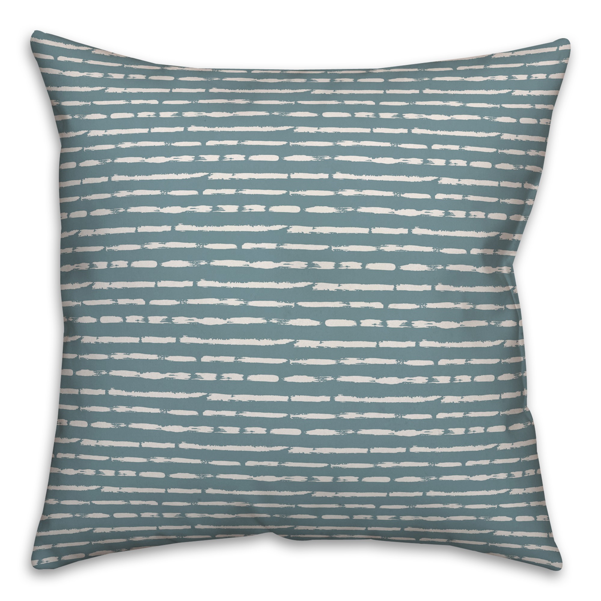 Ink Strokes in Blue Pillow