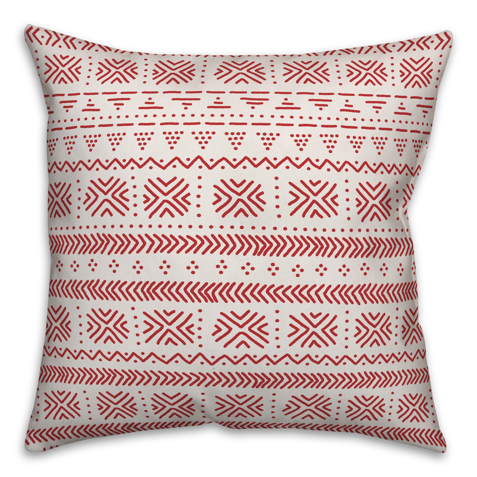 Abstract in Red Pillow
