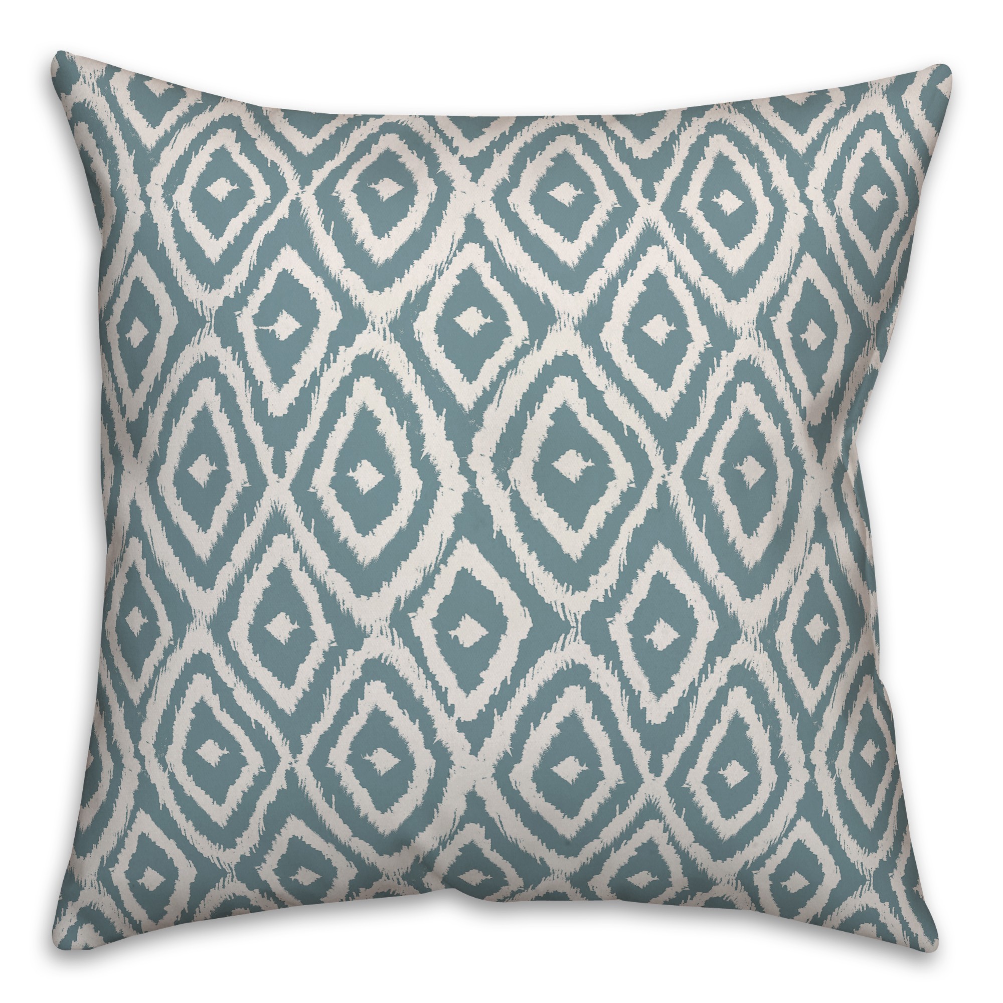 Ikat in Blue Pillow