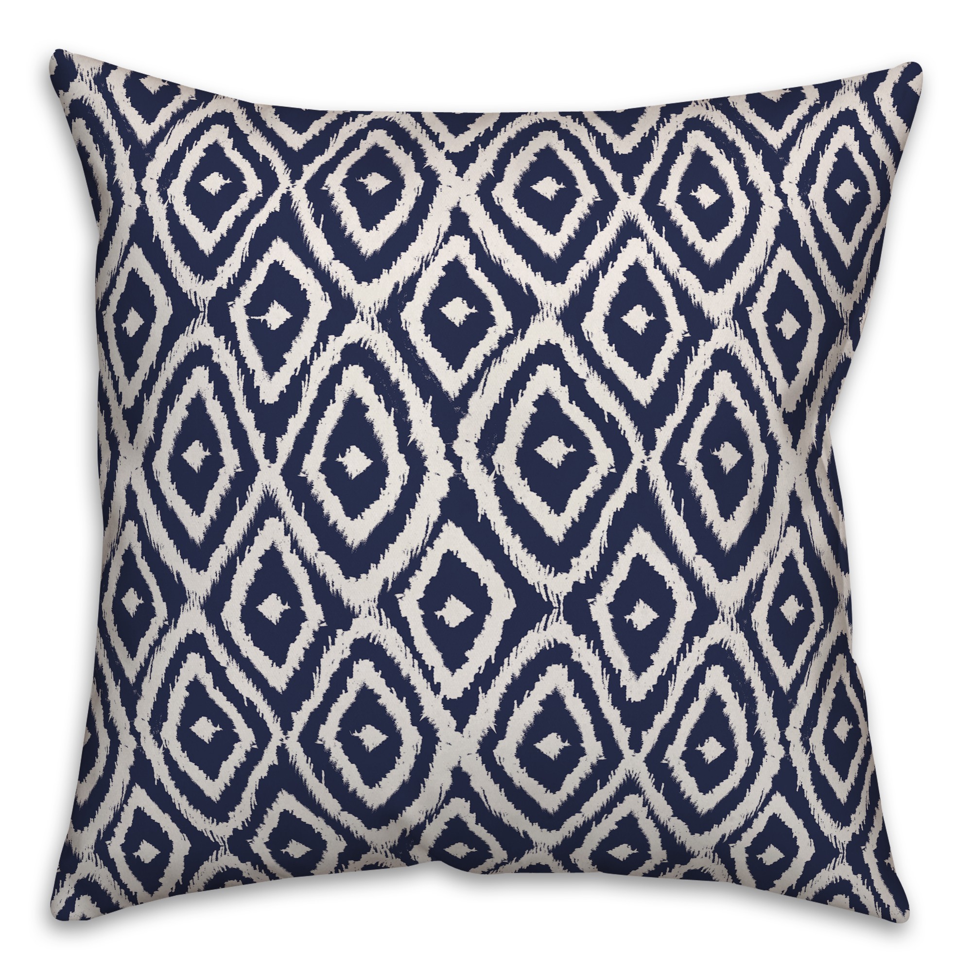 Ikat in Blue Pillow