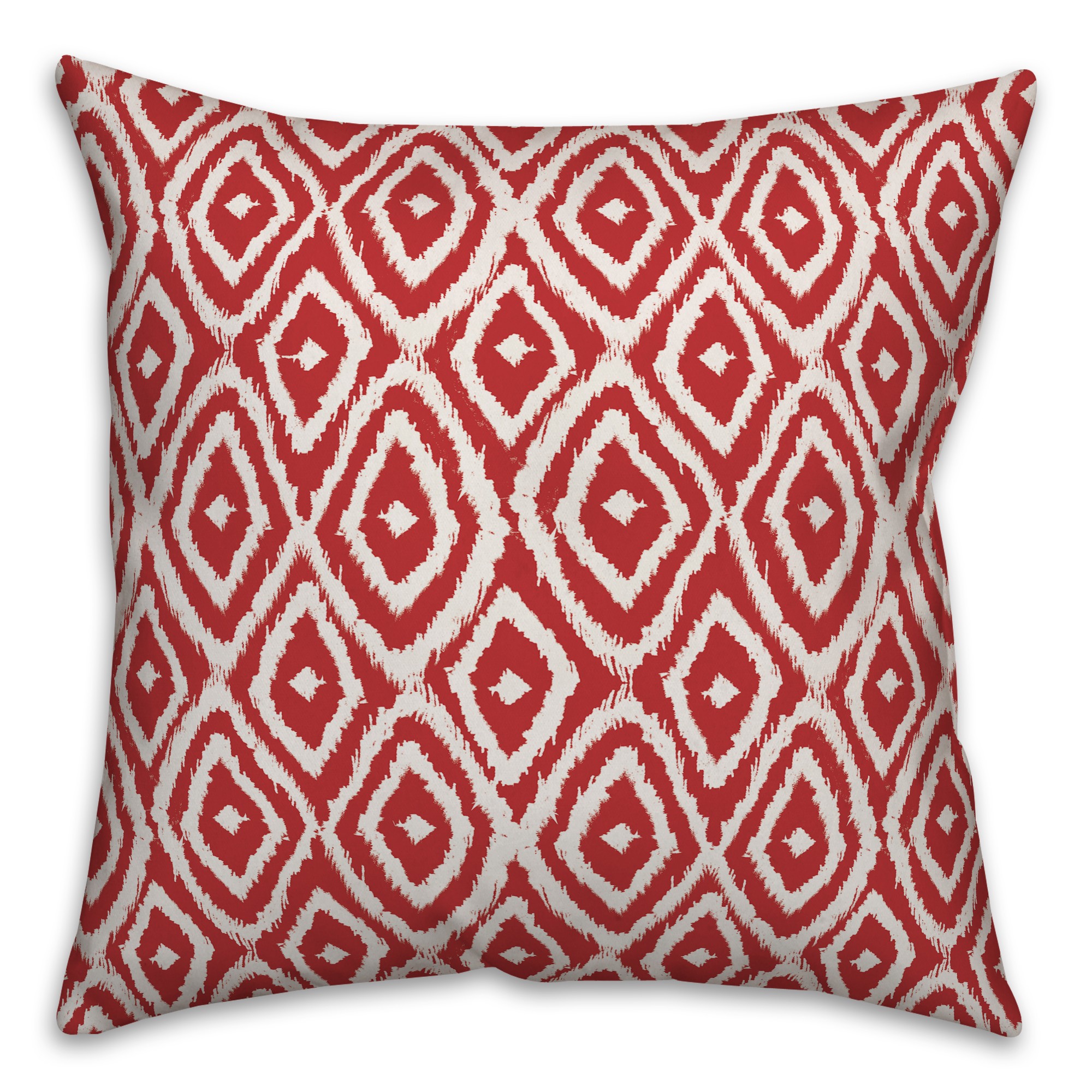 Ikat in Red Pillow
