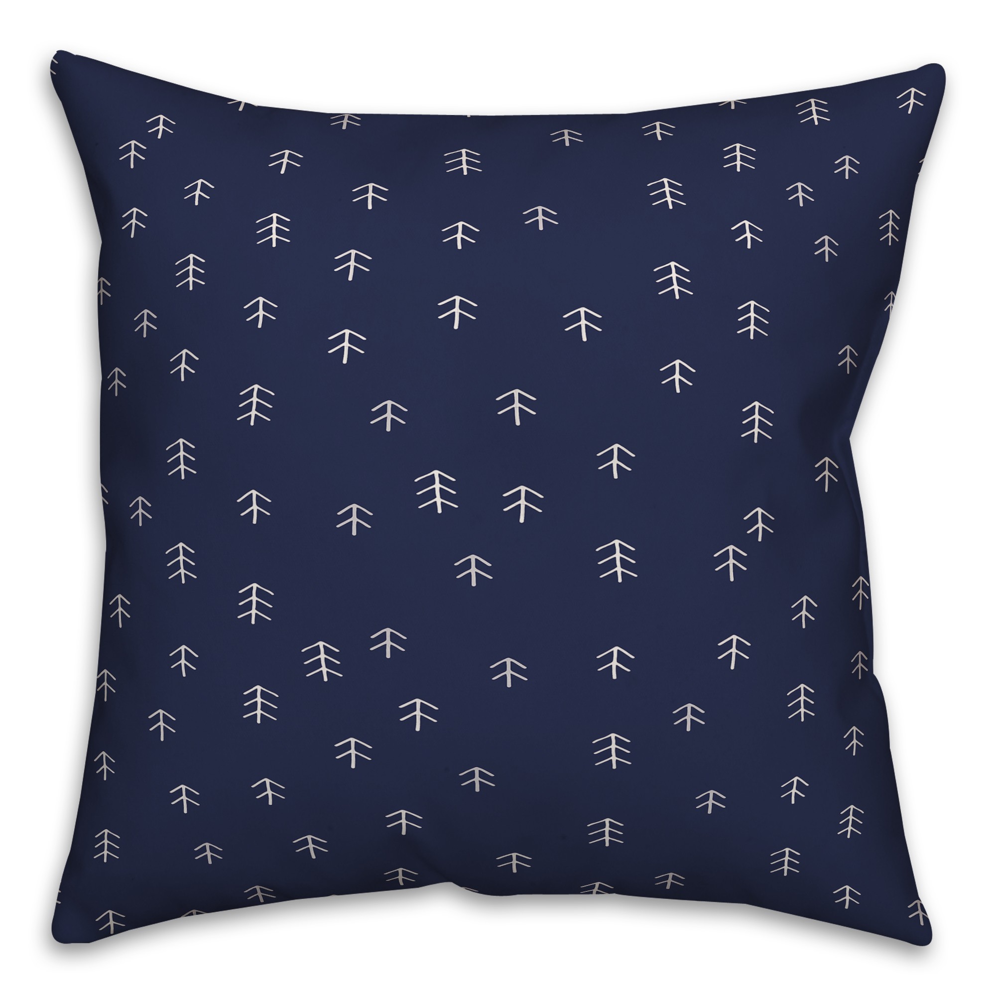 Scandinavian Trees in Blue Pillow