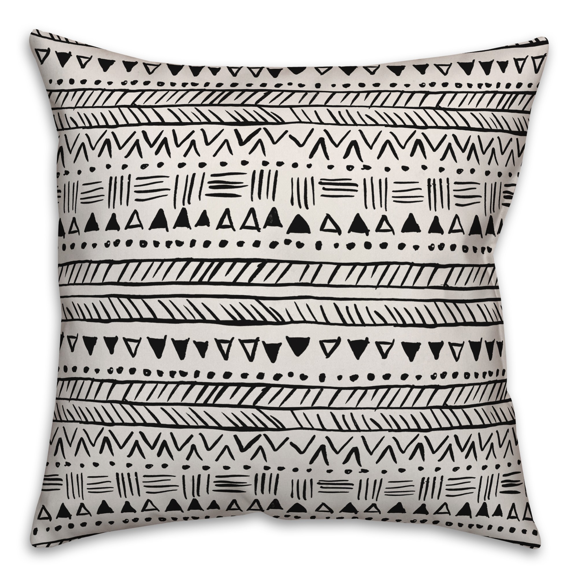 Tribal in Black Pillow