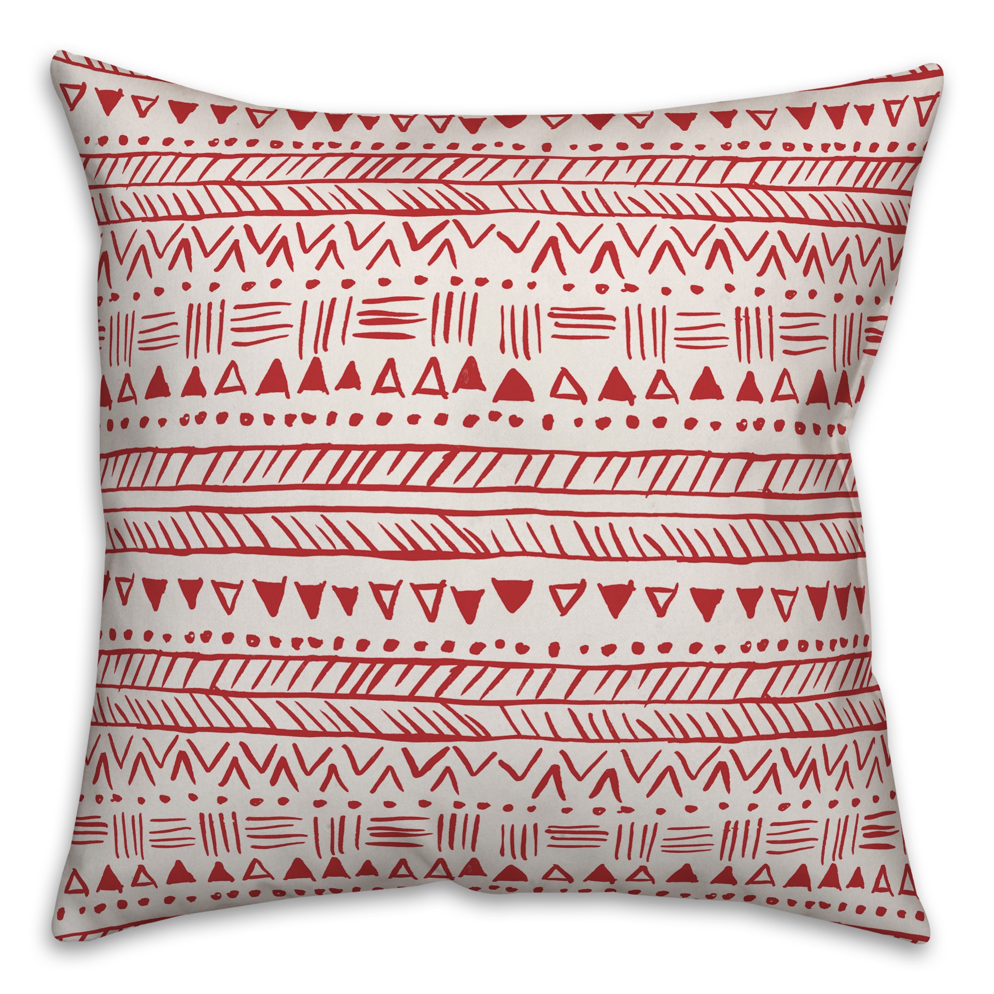 Tribal in Red Pillow