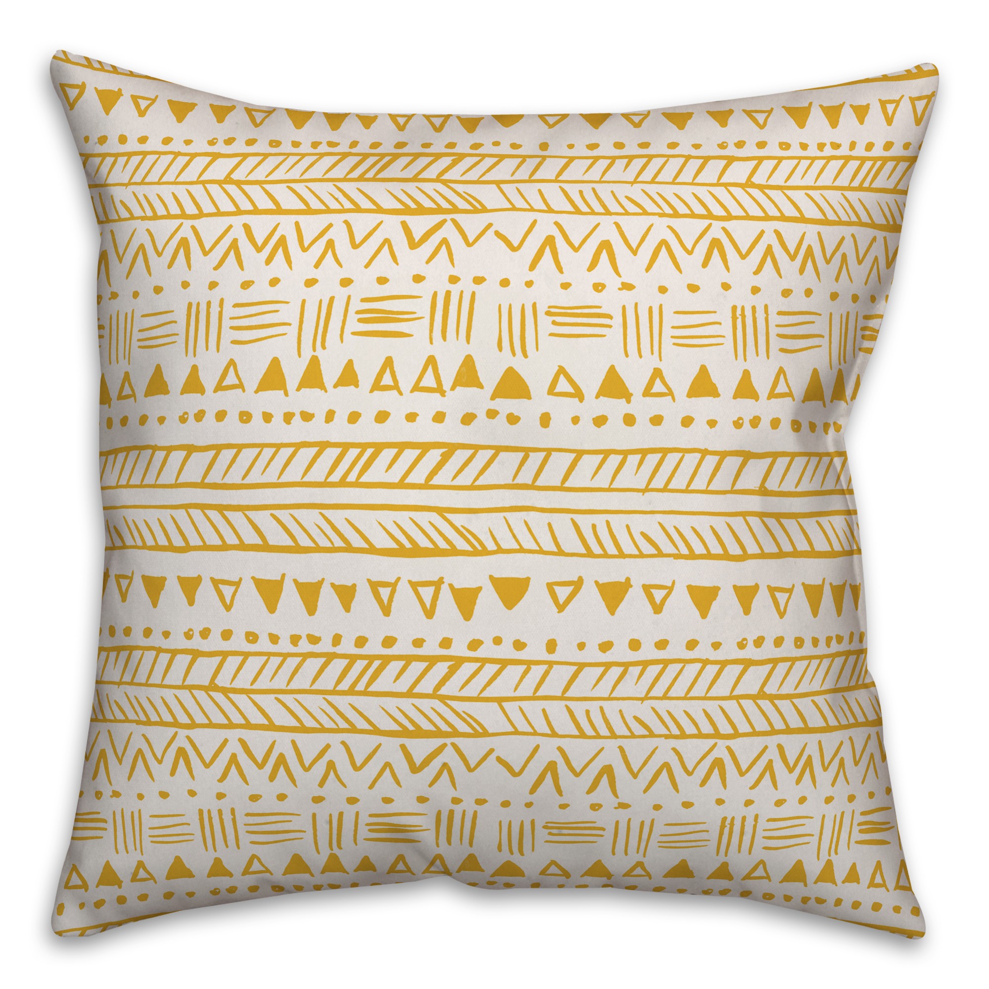 Tribal in Yellow Pillow