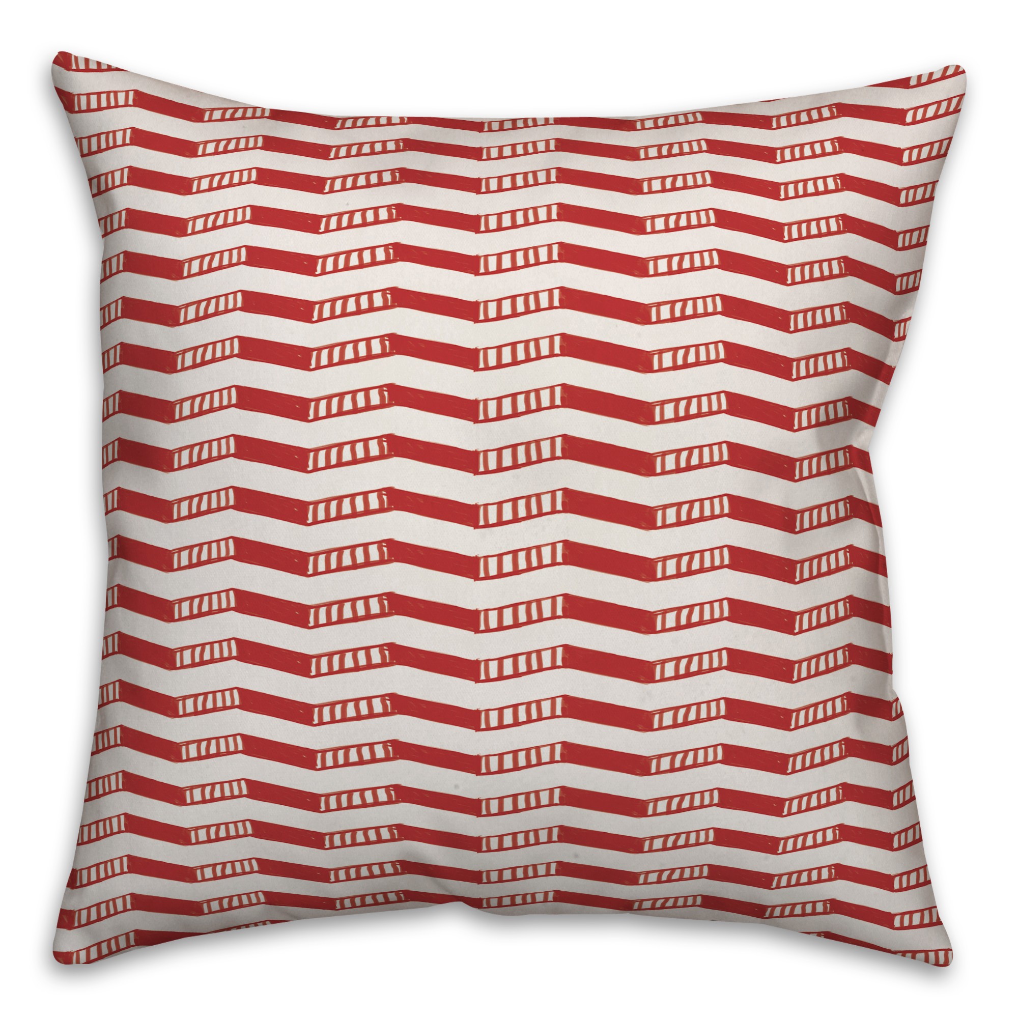 Chevron in Red Pillow
