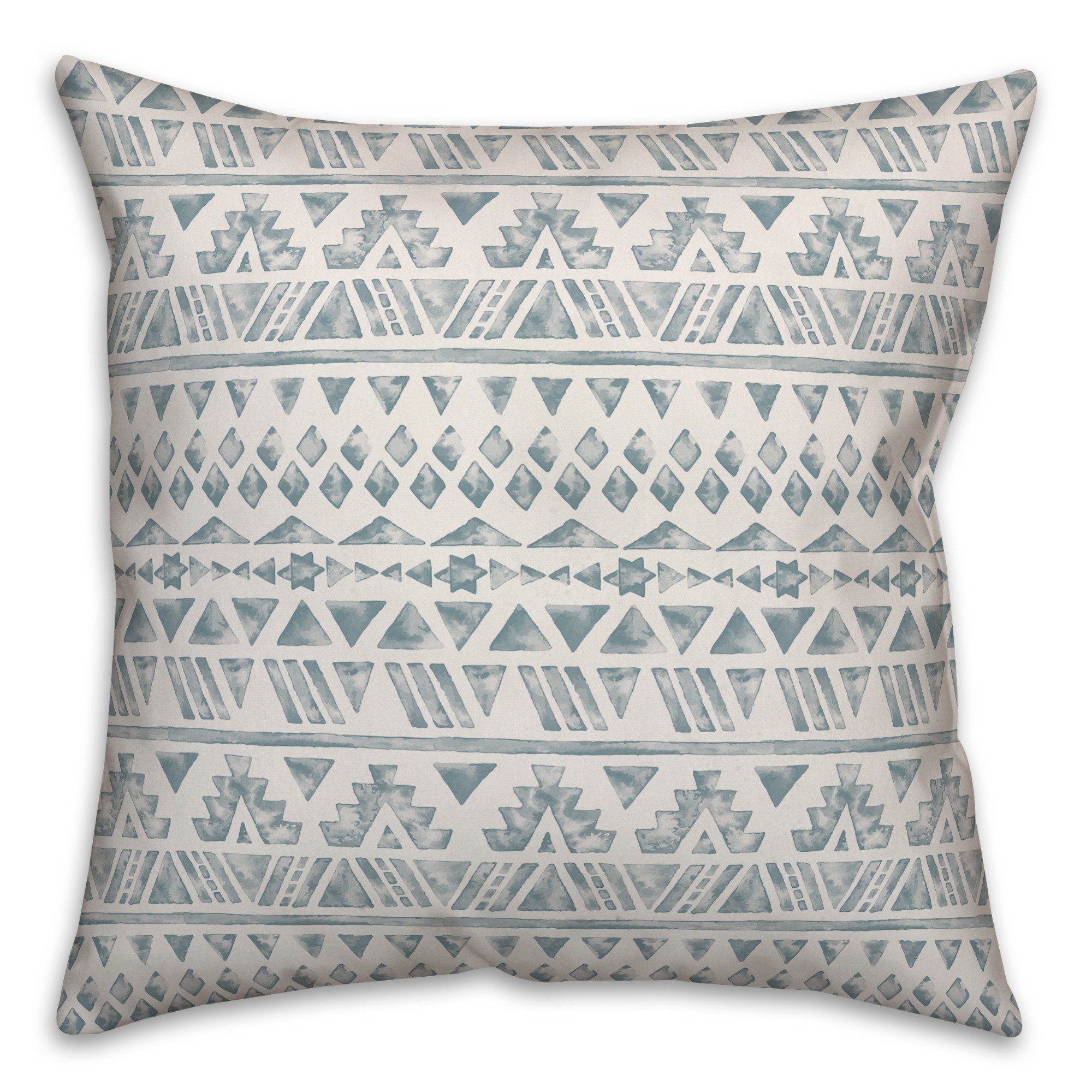 Aztec in Blue Pillow