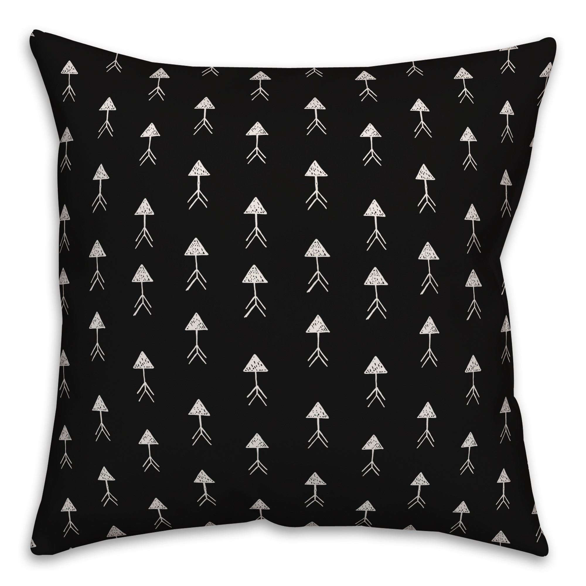 Cute Arrows in Black Pillow