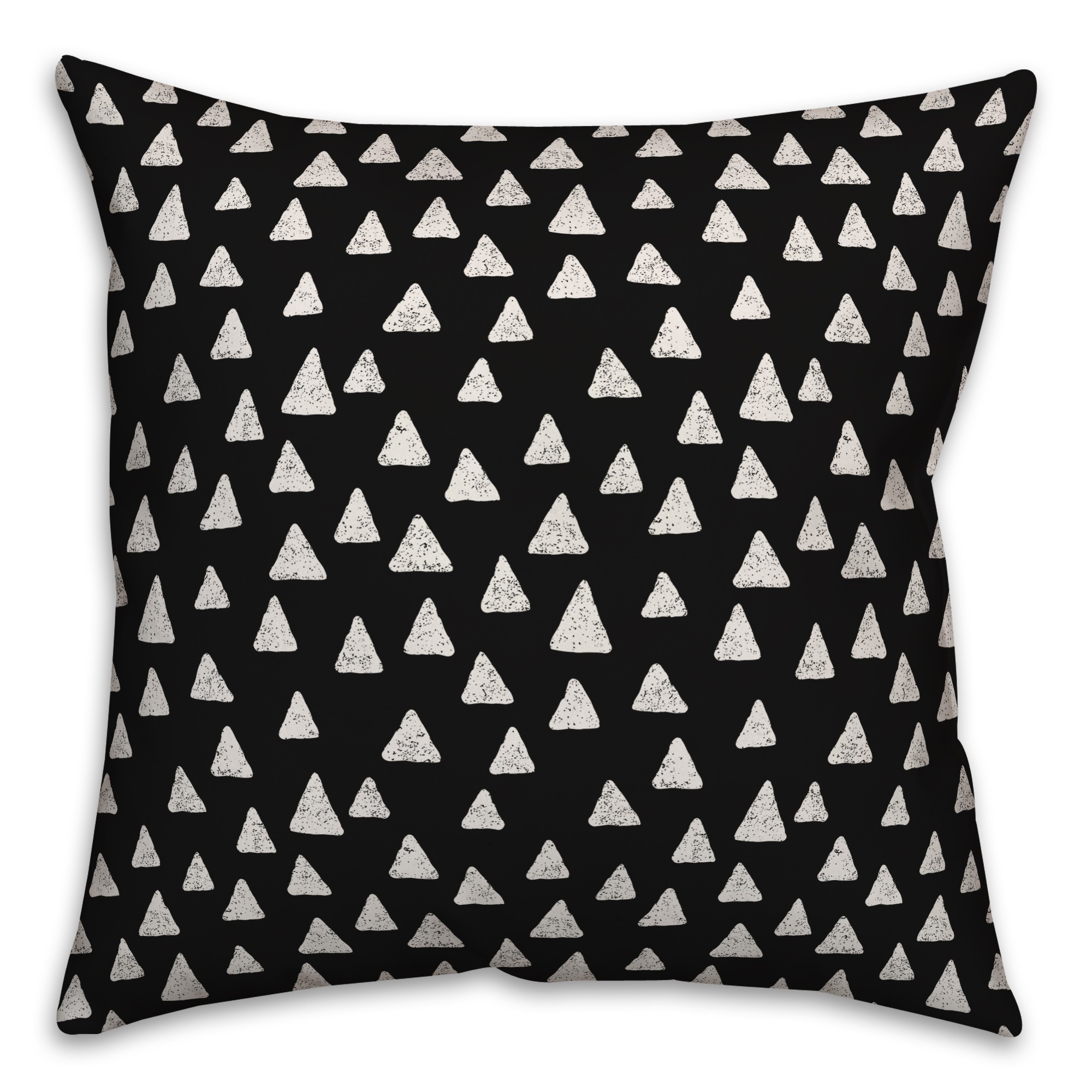 Triangles in Black Pillow