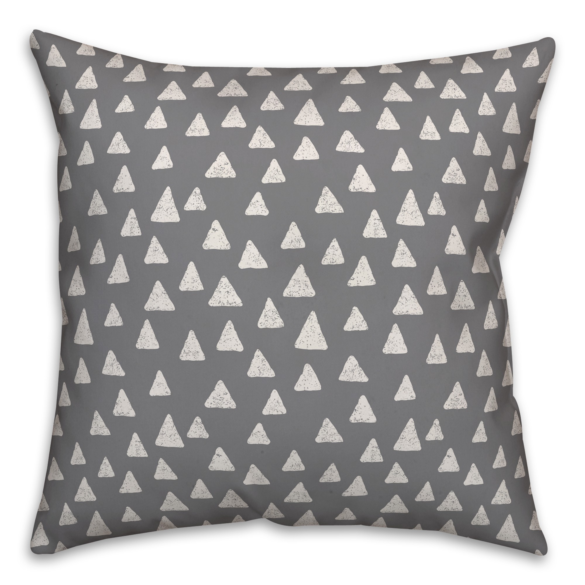 Triangles in Gray Pillow