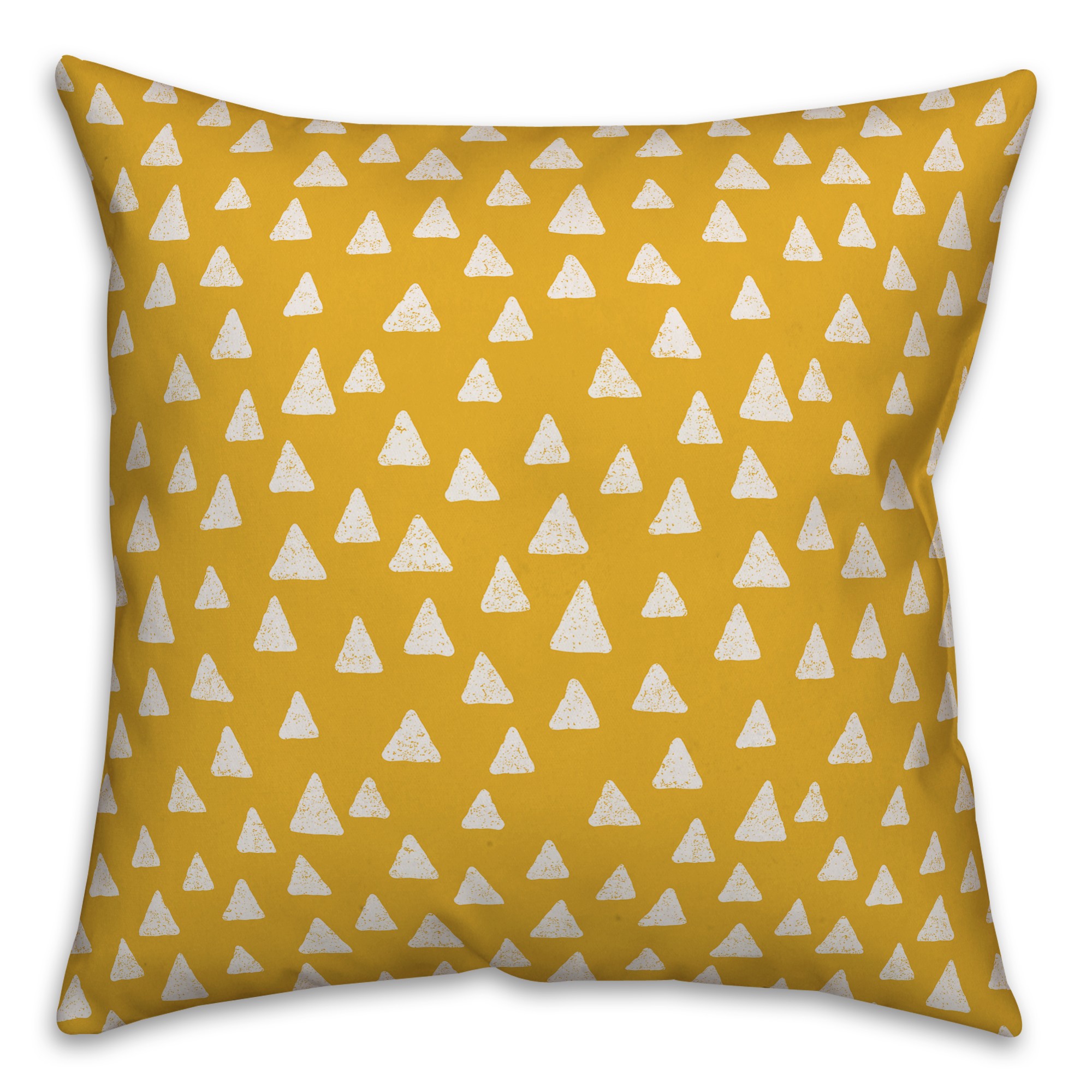 Triangles in Yellow Pillow