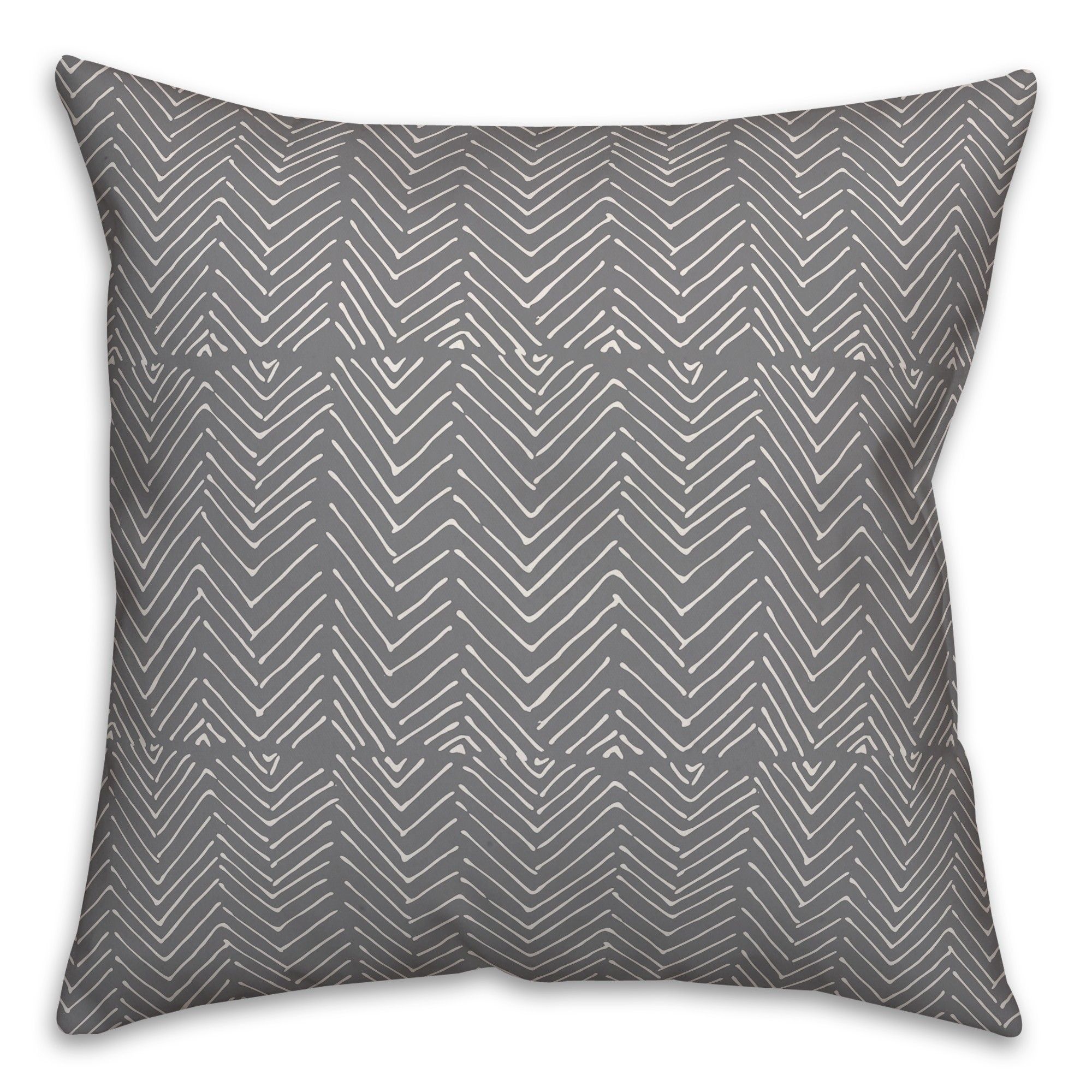 Chevron in Gray Pillow
