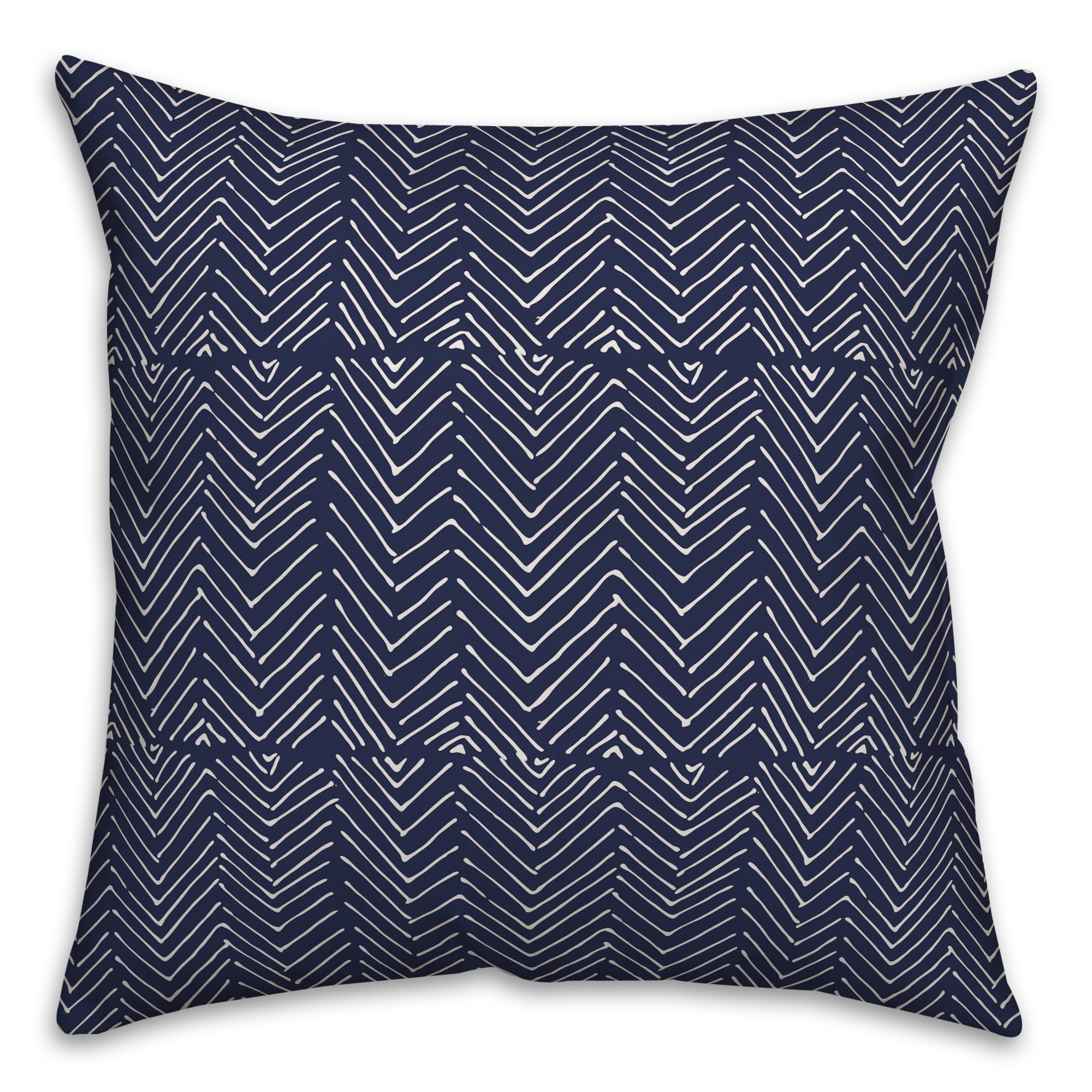 Chevron in Blue Pillow