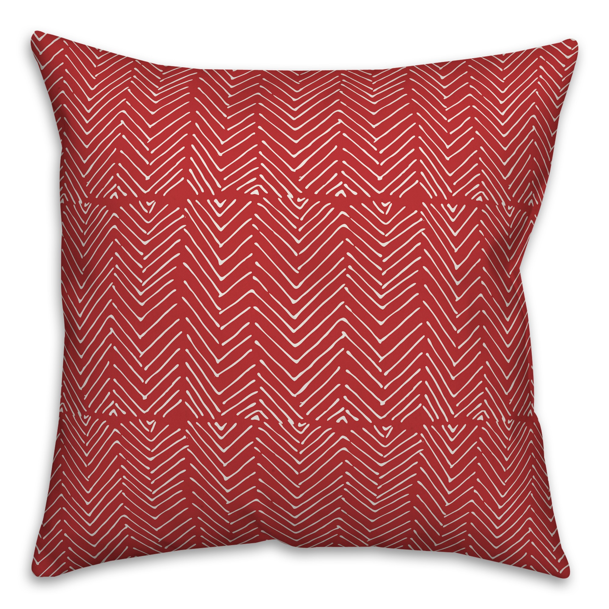 Chevron in Red Pillow