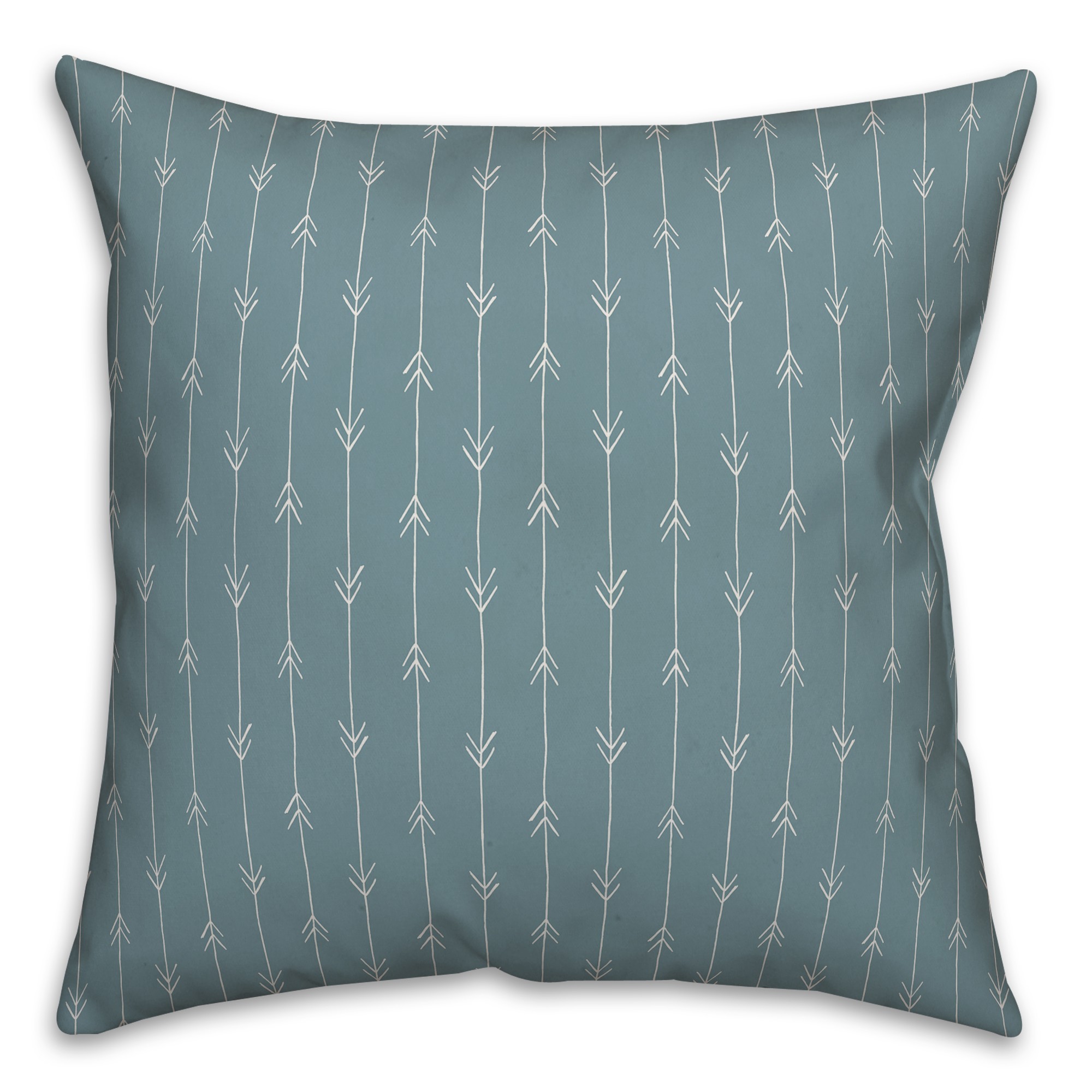 Infinite Arrows in Blue Pillow