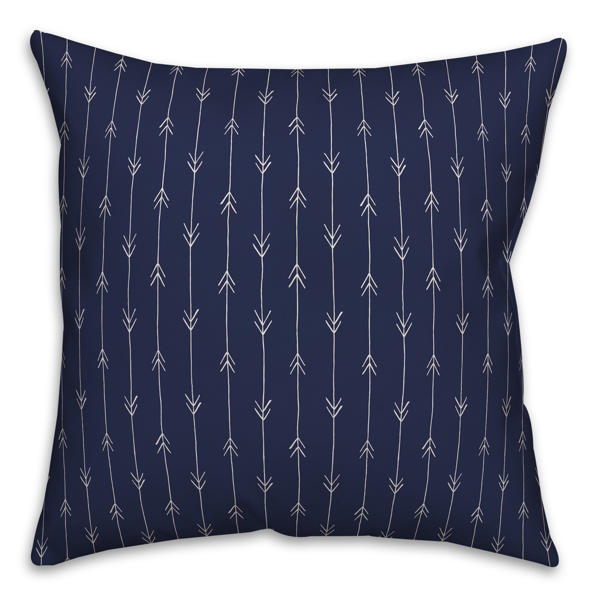 Infinite Arrows in Blue Pillow
