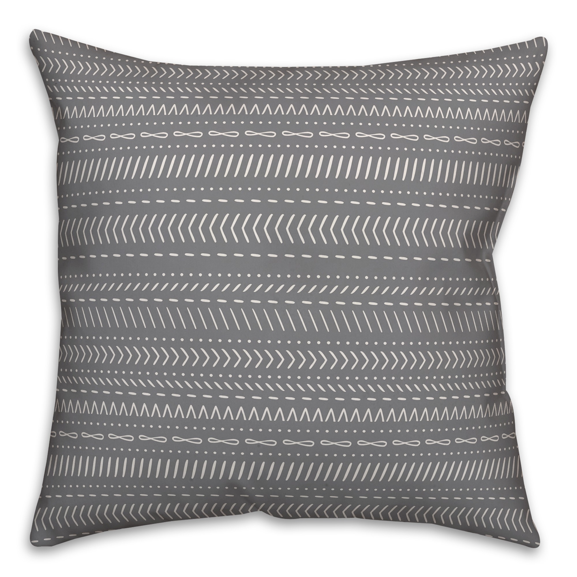Little Doodles in Gray Pillow