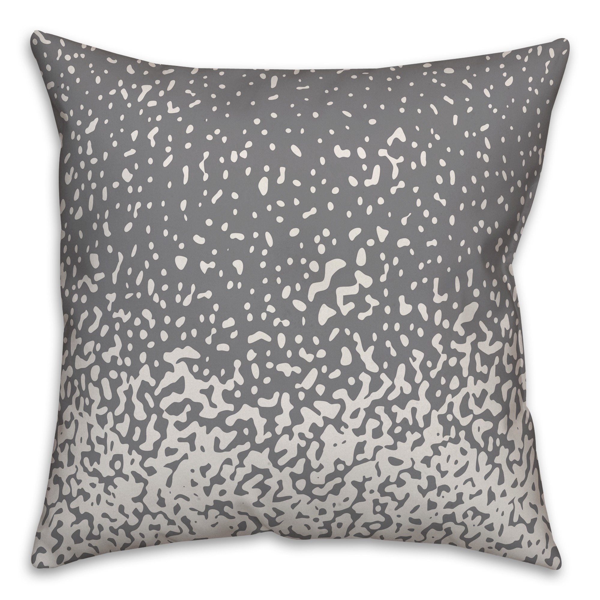 Ombre Dots in Gray Pillow