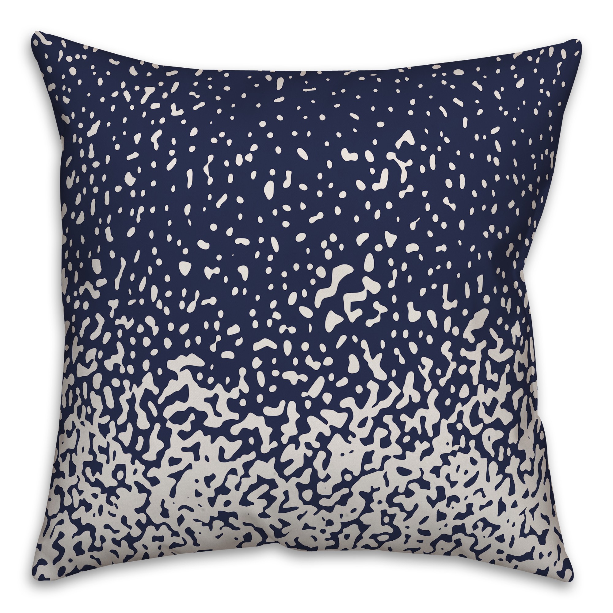 Ombre Dots in Blue Pillow
