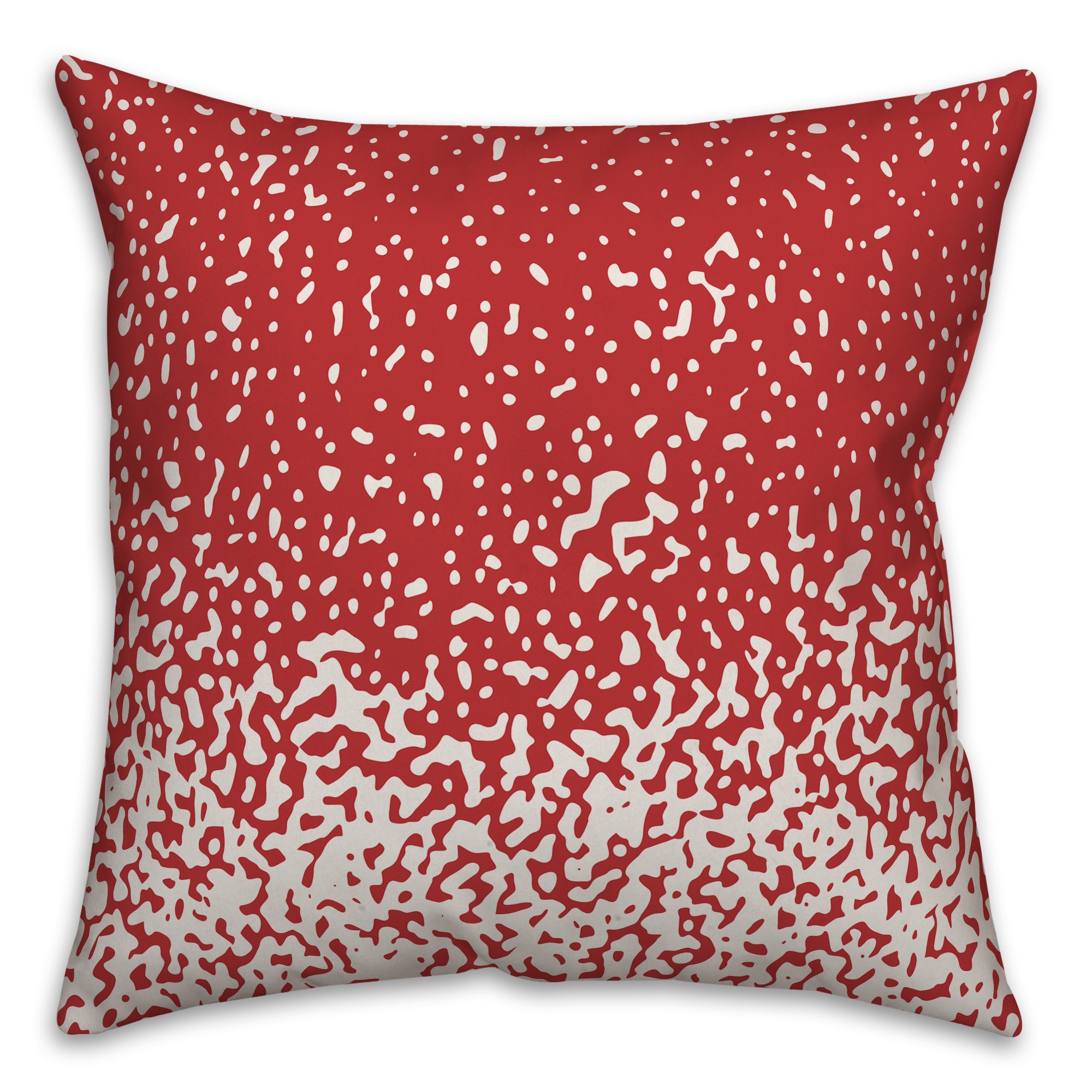 Ombre Dots in Red Pillow