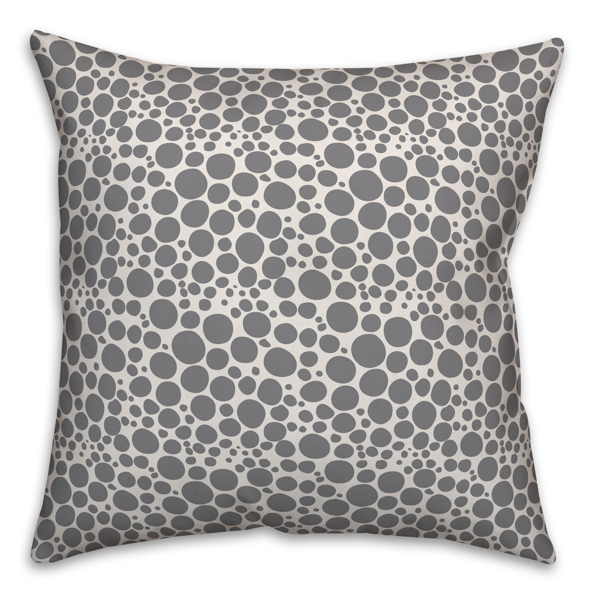 Pebbles in Gray Pillow