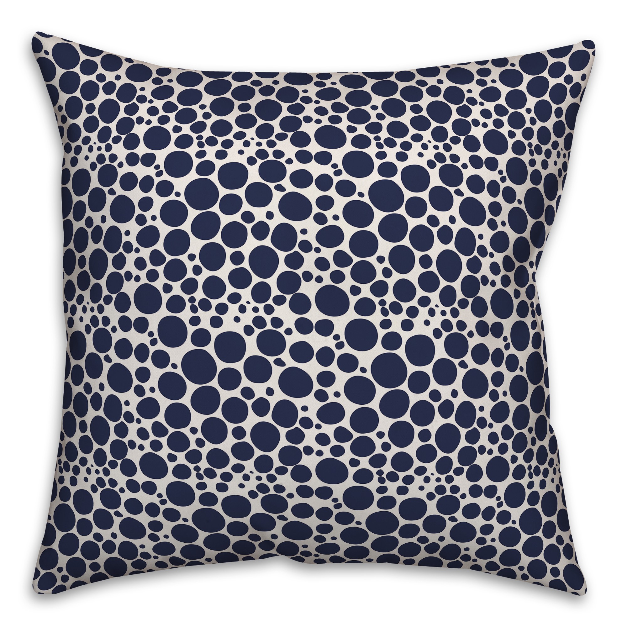 Pebbles in Blue Pillow