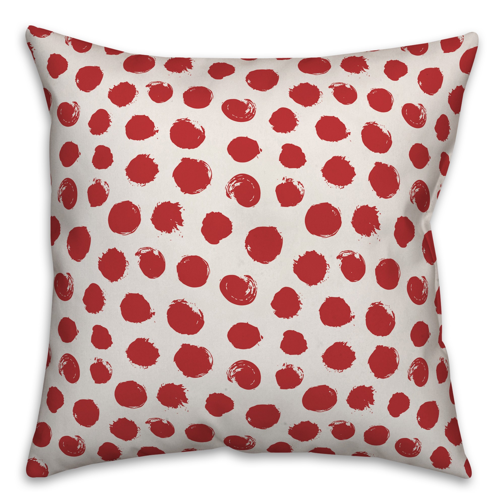 Dots in Red Pillow