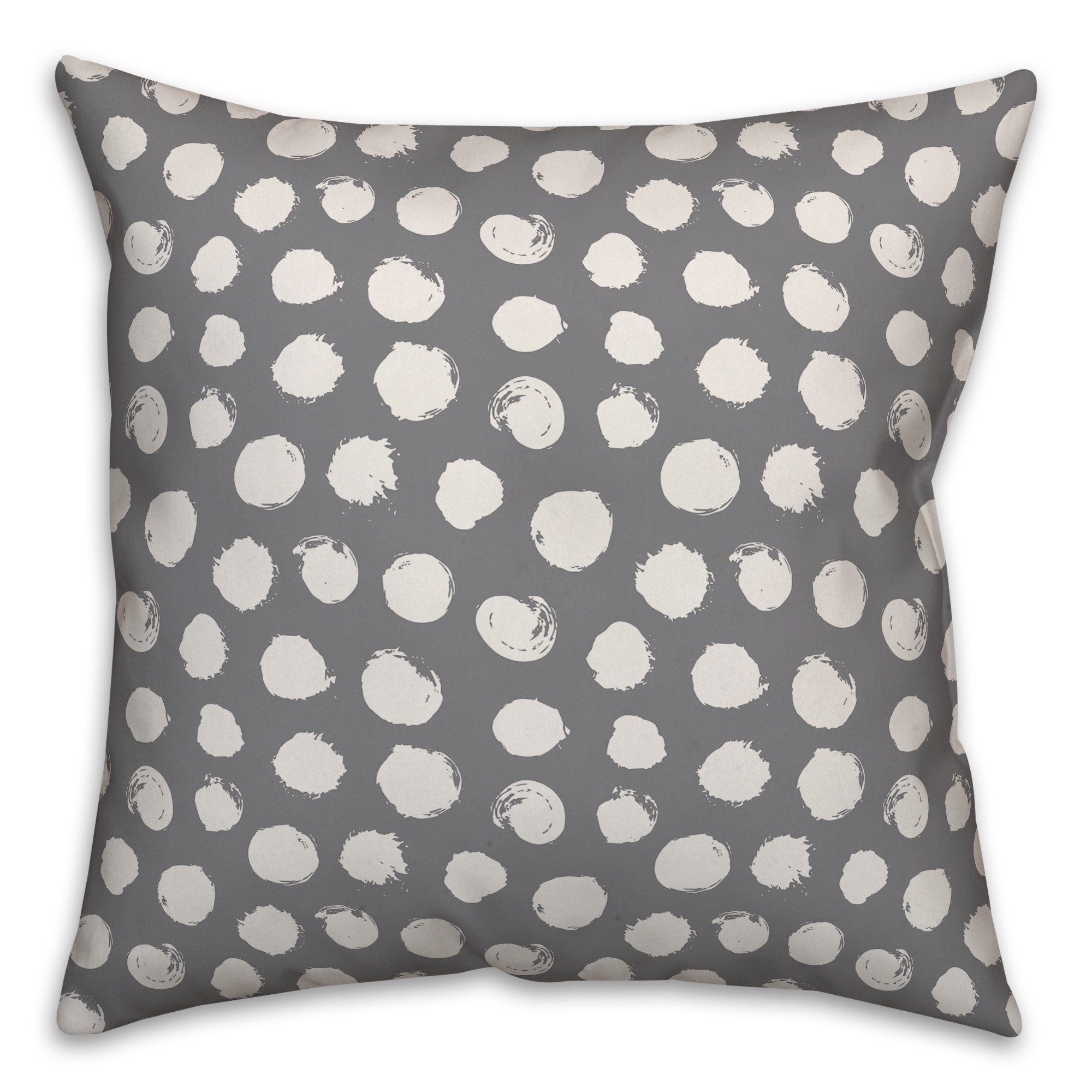 Dots in Gray Pillow
