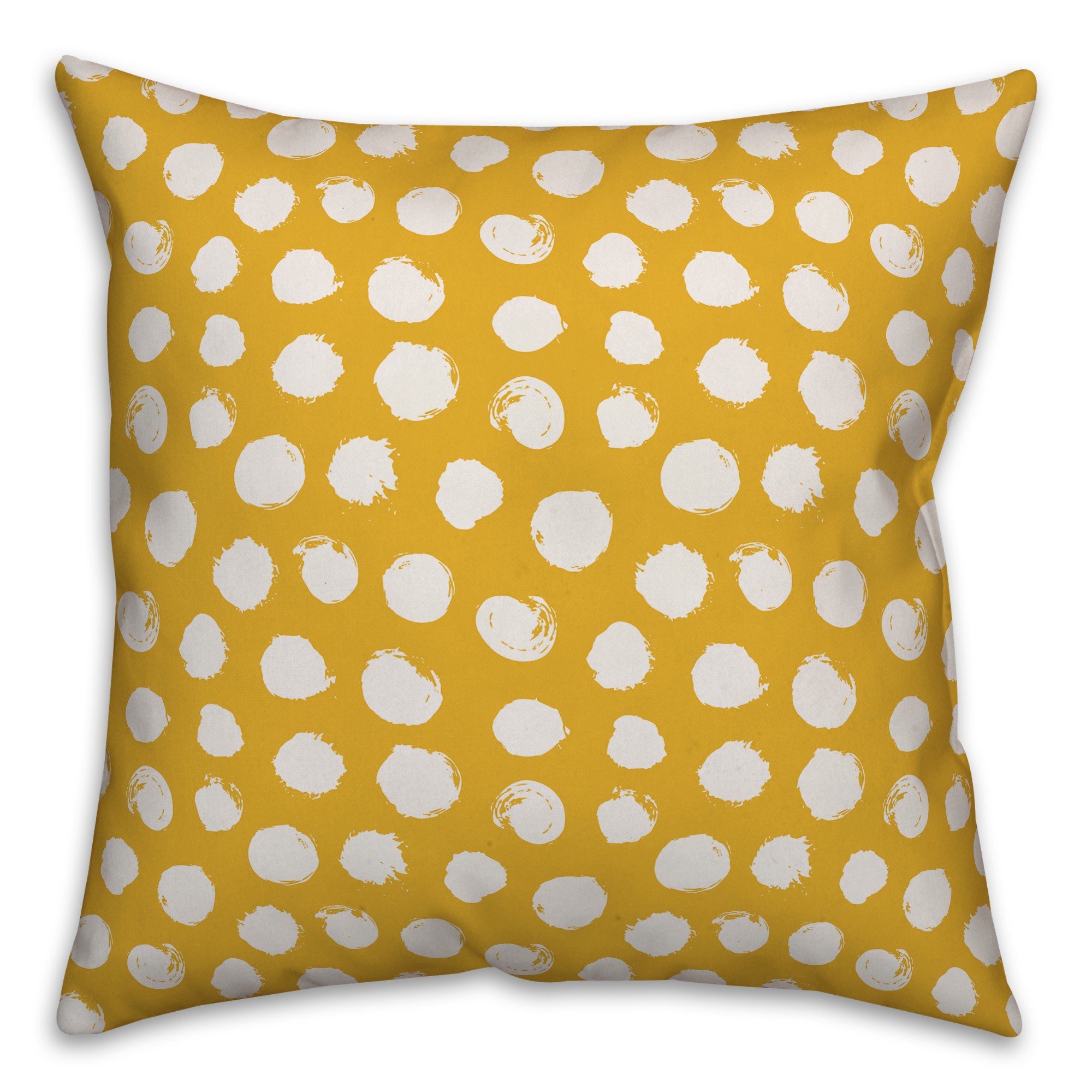 Dots in Yellow Pillow
